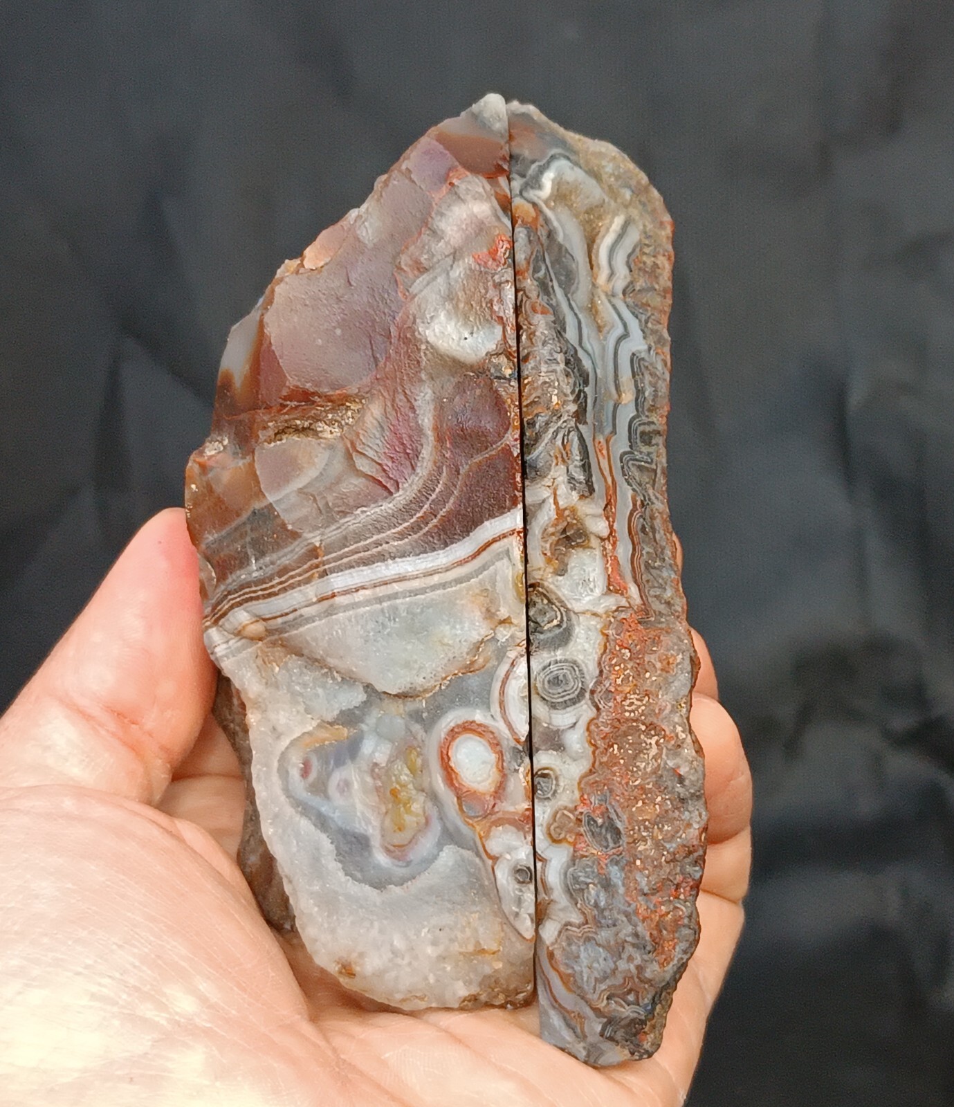 720g/1.59 lb turkish banded agate stone rough,collectible, customs duty included