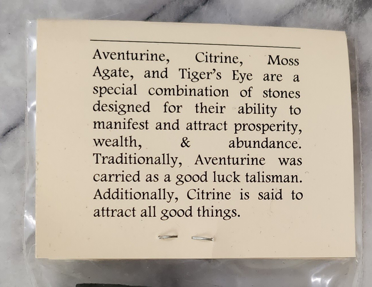 Manifest Abundance Tumbled Crystal Set: Aventurine, Citrine, Moss Agate, Tiger’s