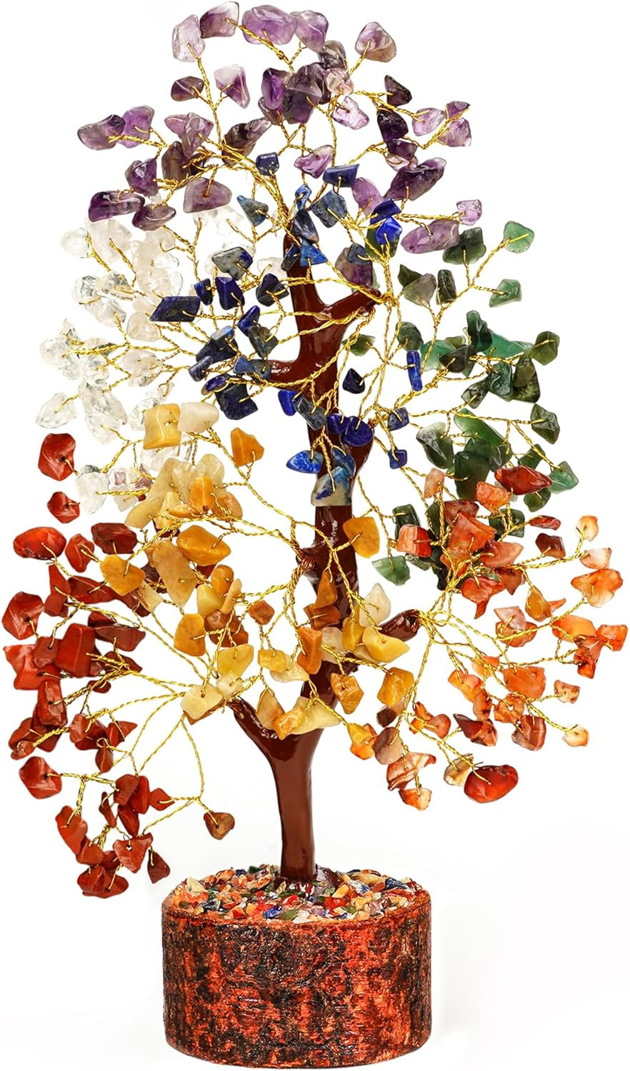 Handmade 7 Chakra Crystal Tree of Life – Unique Birthday & Anniversary Gifts for
