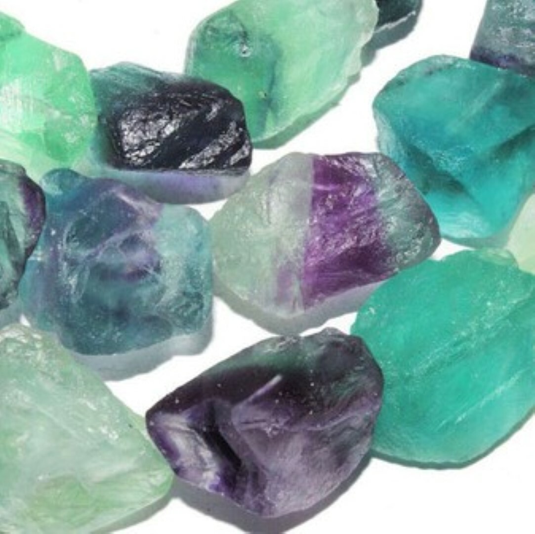 FLUORITE CRYSTAL SINGLE POINTED QUARTZ PENCIL HEALING WAND OBELISK RAINBOW GEM