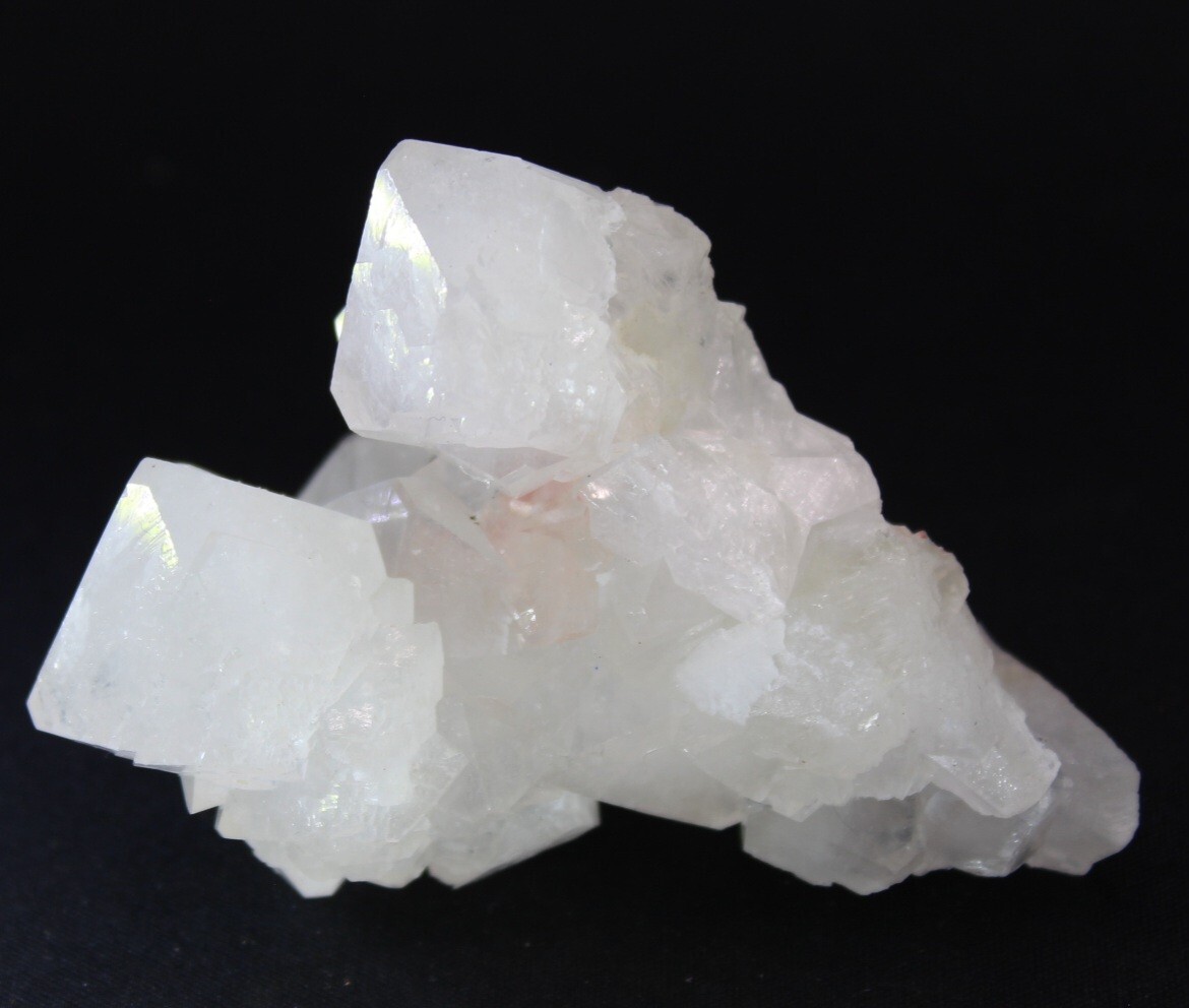Clear Apophyllite Cluster on Chalcedony Matrix Crystal Rock Raw Mineral 110g