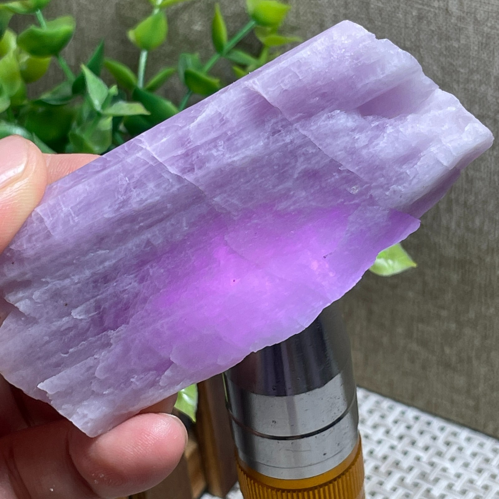 Purple Kunzite stone rough raw stone rock original Specimen 133g A10