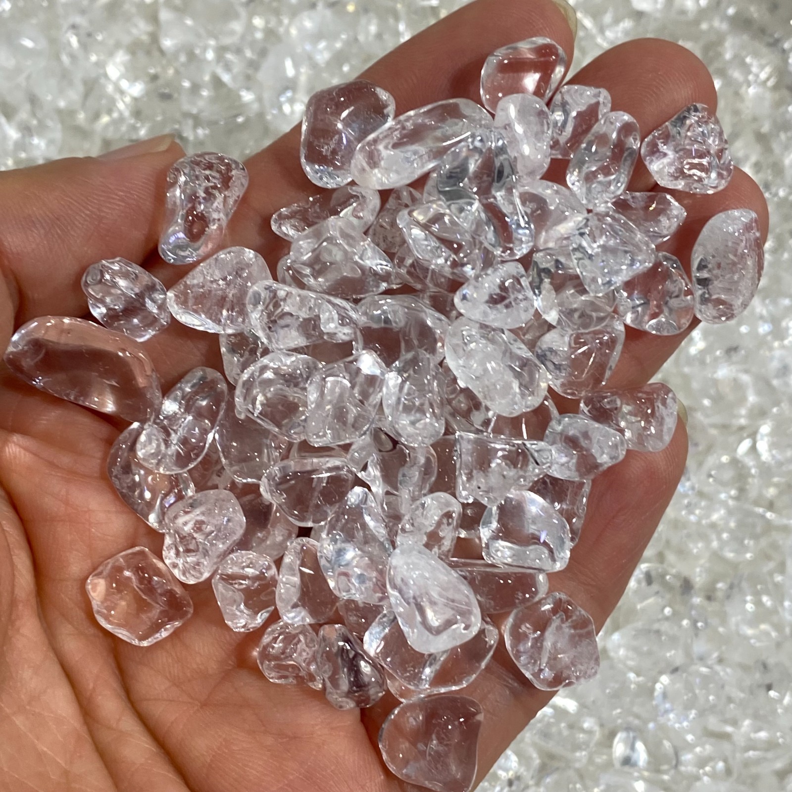 100g Natural White Clear Quartz Crystal Stones Irregular Aquariu Home Decor
