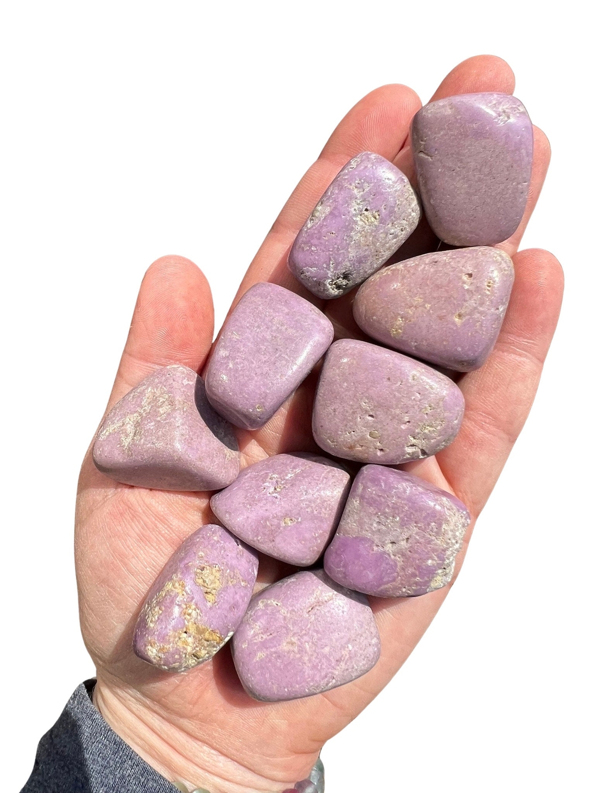 Phosphosiderite Tumbled Stone, Natural from Argentina