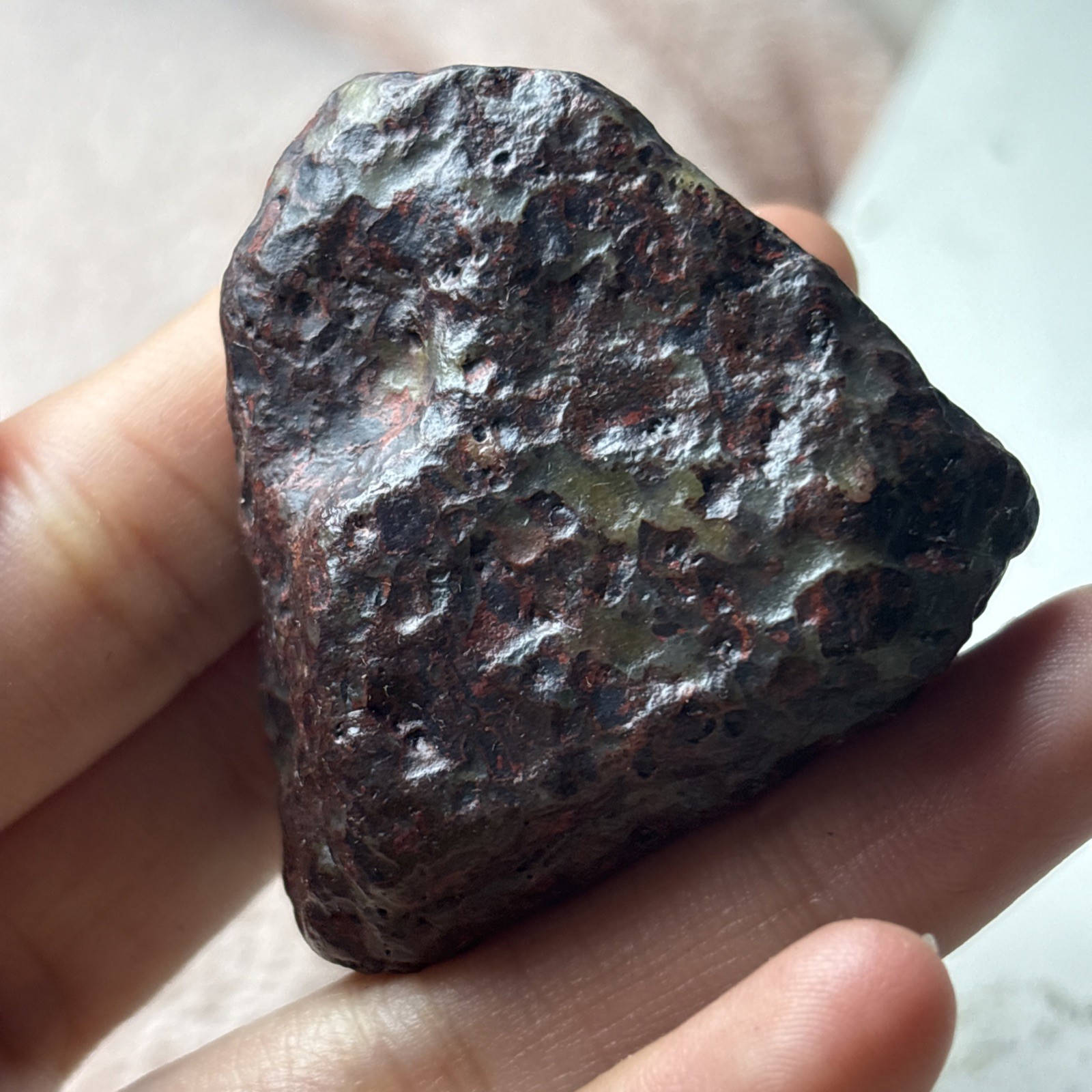 66g Natural Iddingsite meteorite specimen raw stone from China a7