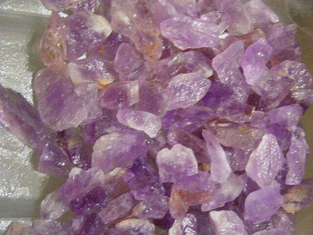 Amethyst mine rough crystal Brazil 1/2 to 1 1/2 inch 1/2 pound lots
