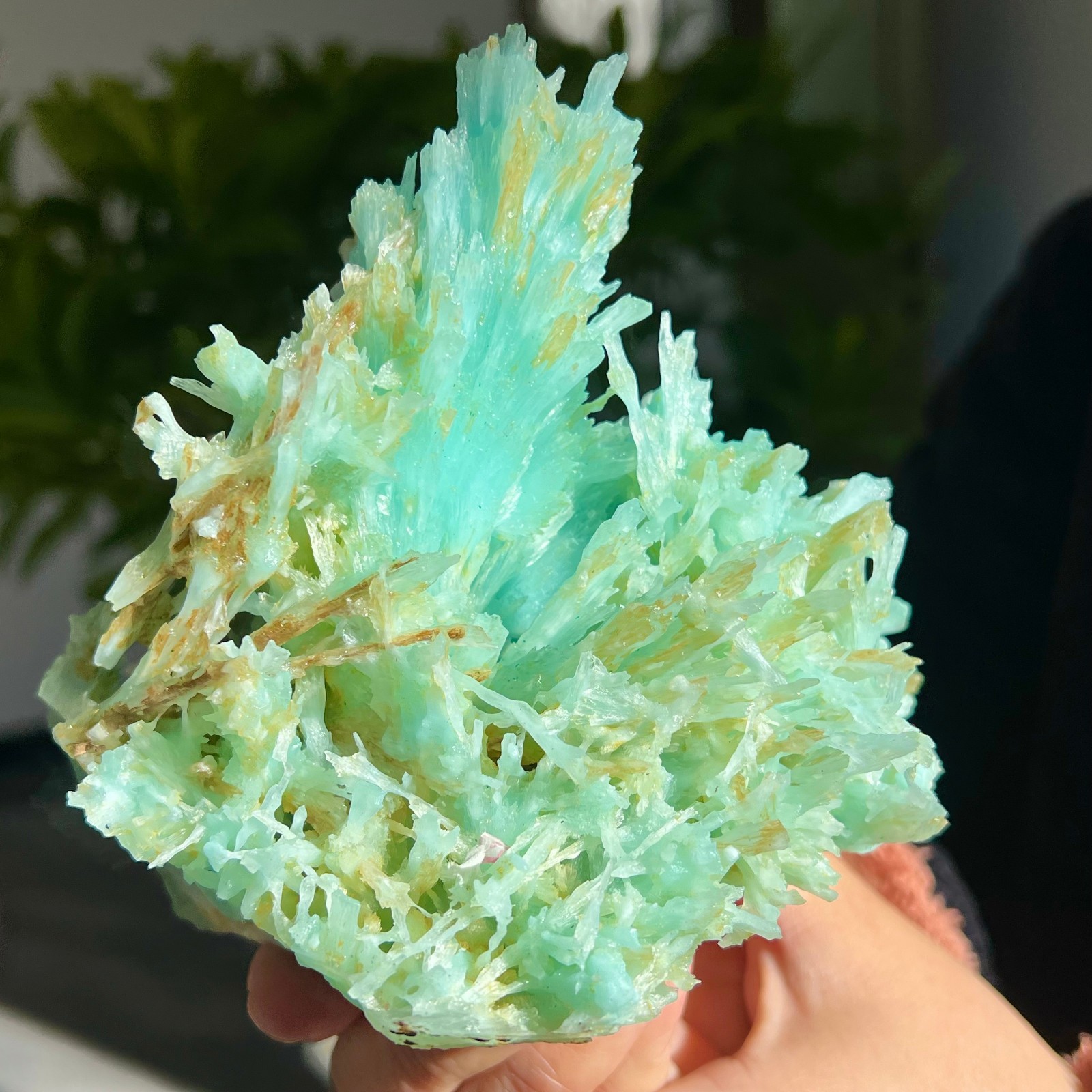 1.75lb Natural beautiful blue texture stone mineral sample quartz crystal