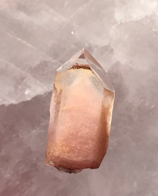 Rare Lithium Natural Phantom Crystals Specimen 16.0 Carat Red Rosey to Pink JKL