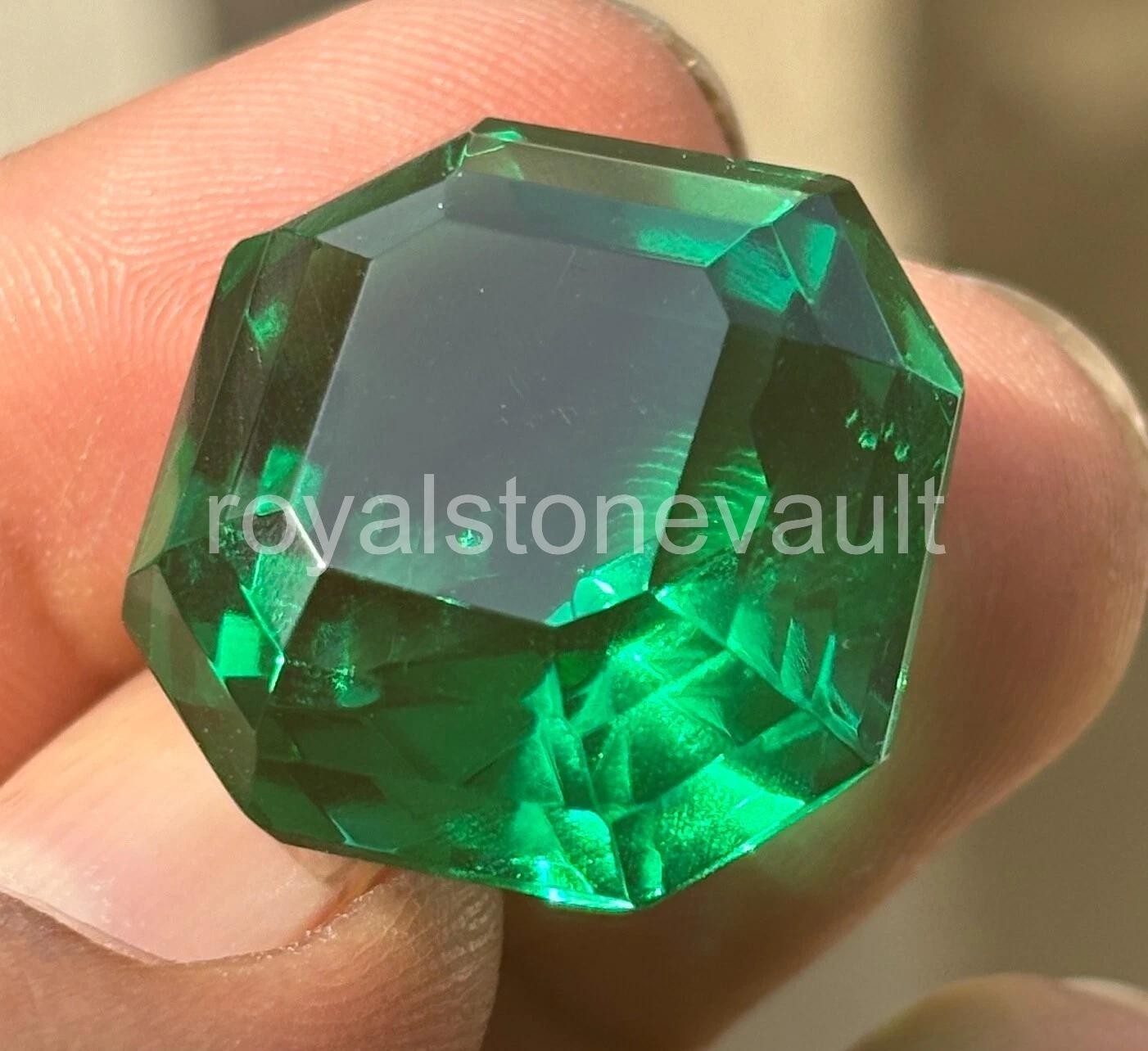 IGL Certified 70.00 Ct Colombian Emerald Loose Gemstone Square Cut Green – 5AOB
