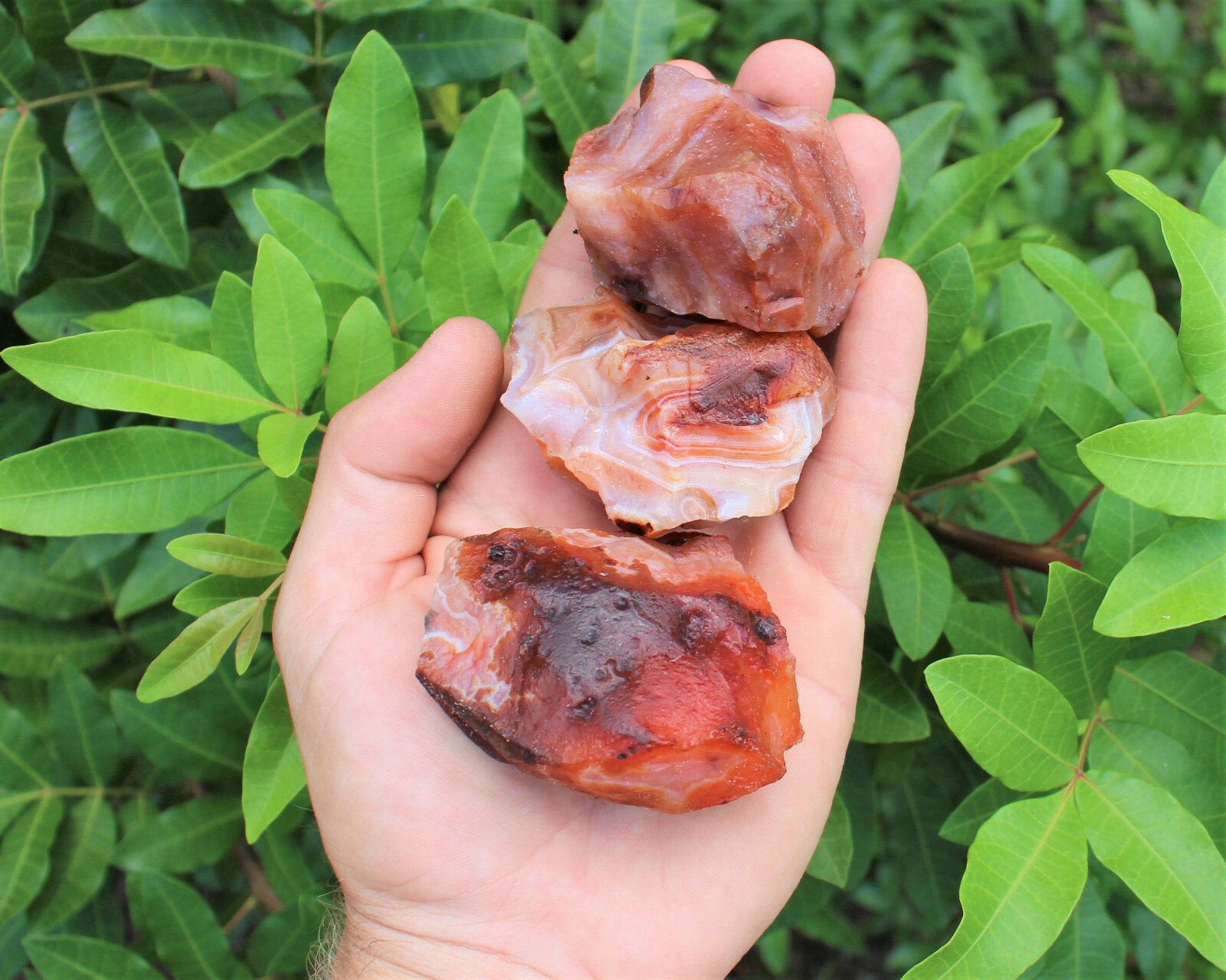 LARGE Rough Carnelain Chunks, 2″ – 3″: ‘A’ Grade, Raw Carnelian