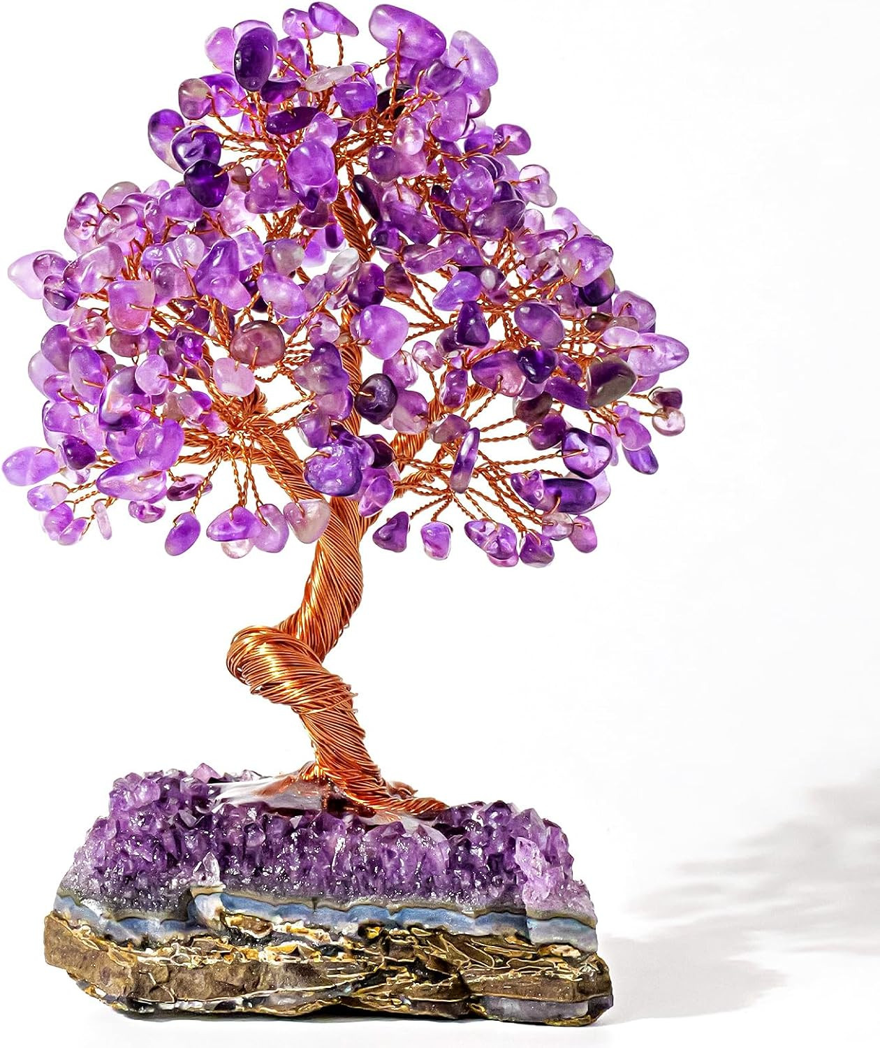 Natural Crystal Amethyst Cluster Tree Tree of Life Natural Crystal Healing Stone