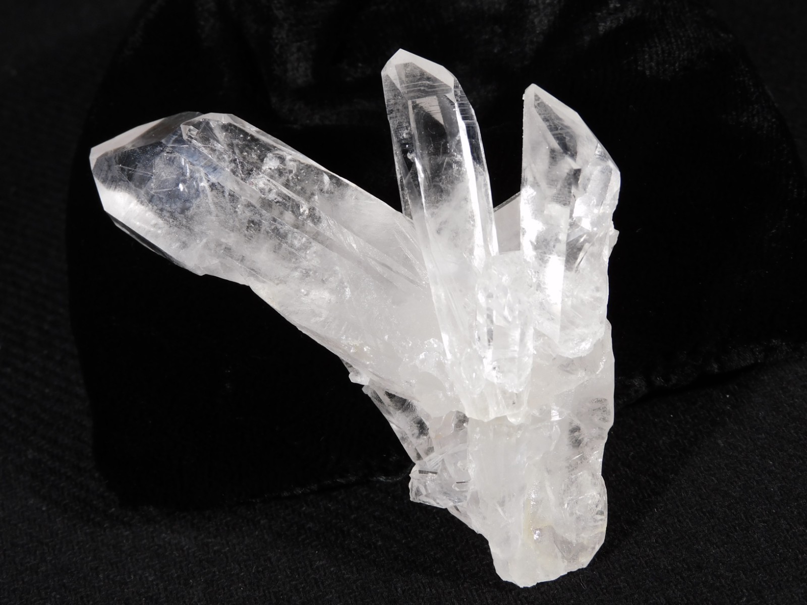 VERY TRANSLUCENT Quartz Crystal Cluster Collier Creek ARKANSAS 75.4gr