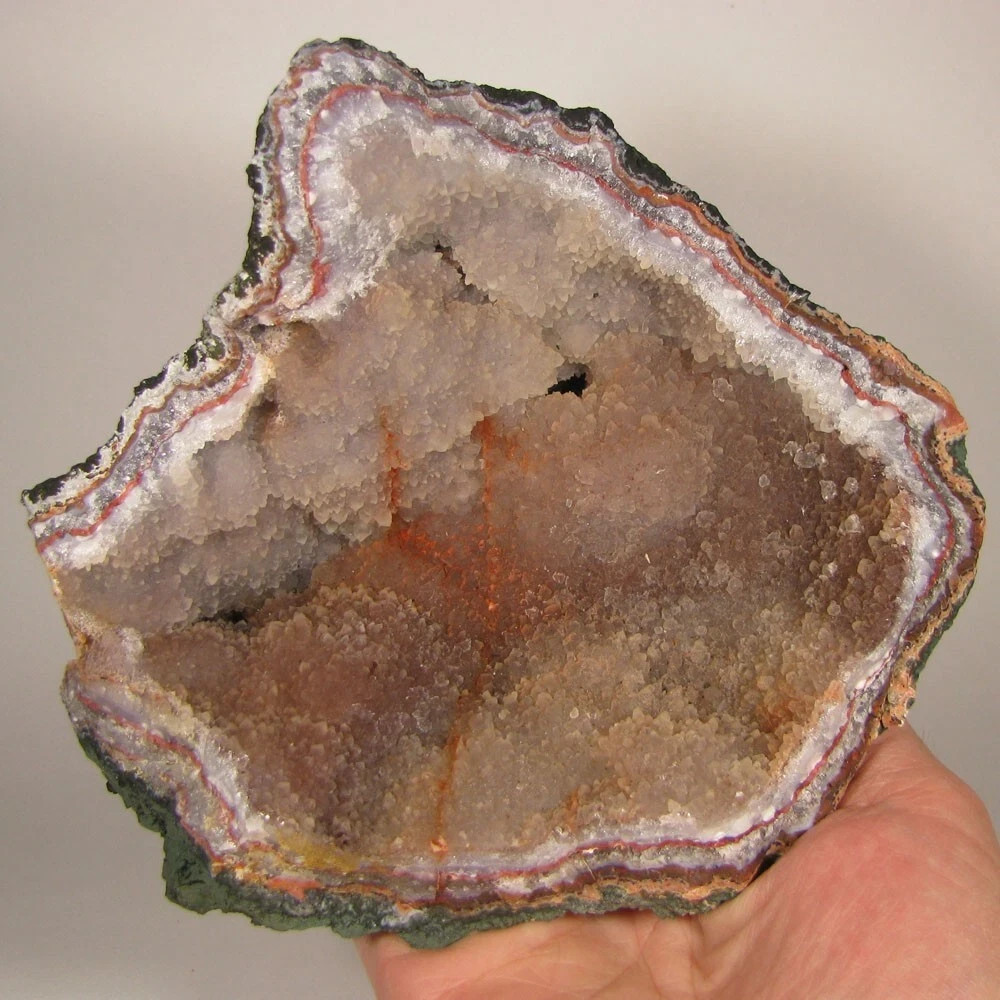 6.6″ AMETHYST GEODE Crystals Cluster – Morocco – 2.2 lbs.
