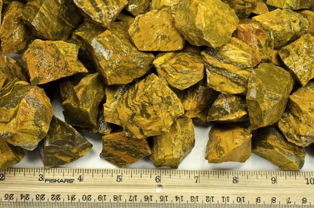 1/2 lb Tiger Jasper Rough Stones-Natural Crystal Mineral Rock Specimens Tumbling