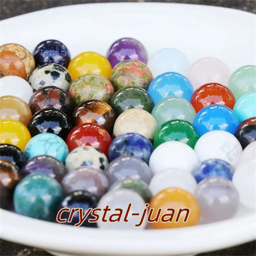 100pcs Natural mix quartz crystal mini Ball Quartz Crystal Sphere Reiki heal