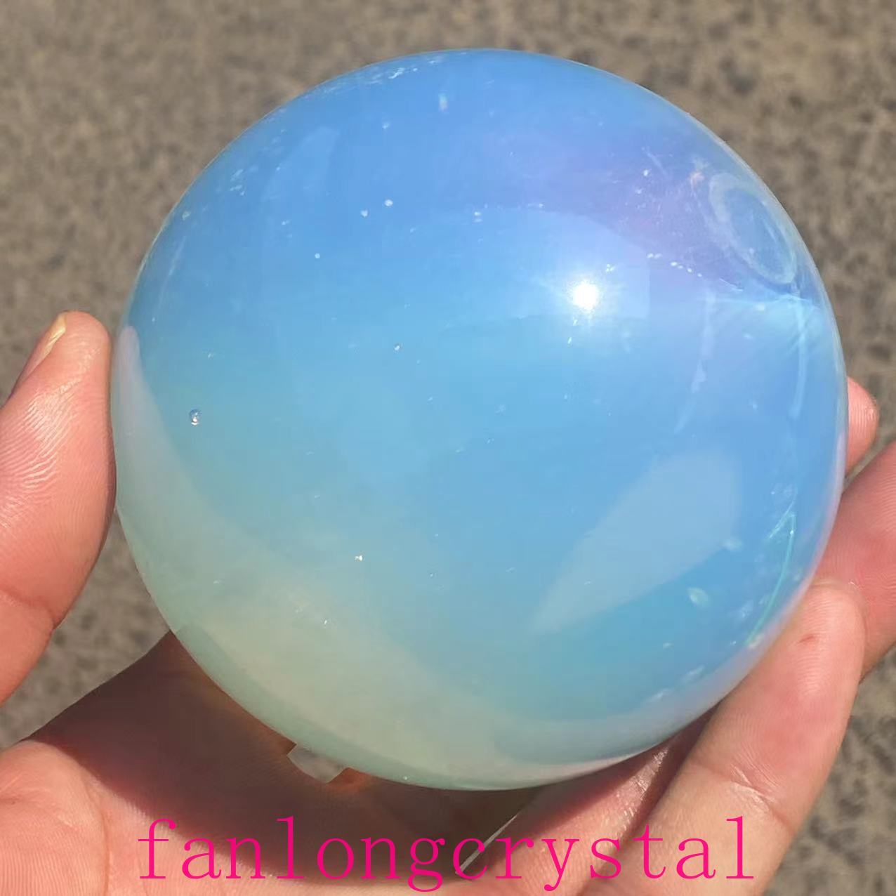 Top Opalite ball rainbow quartz crystal sphere gem reiki healing 55mm