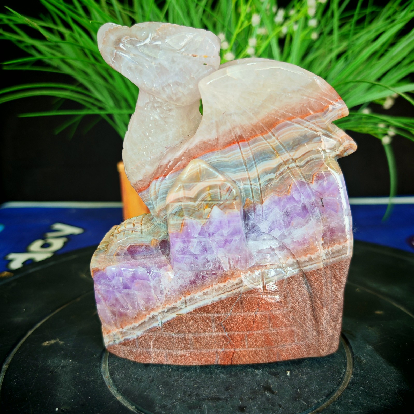 4.62LBTop natural crystal hand carved therapeutic artwork2.10kg
