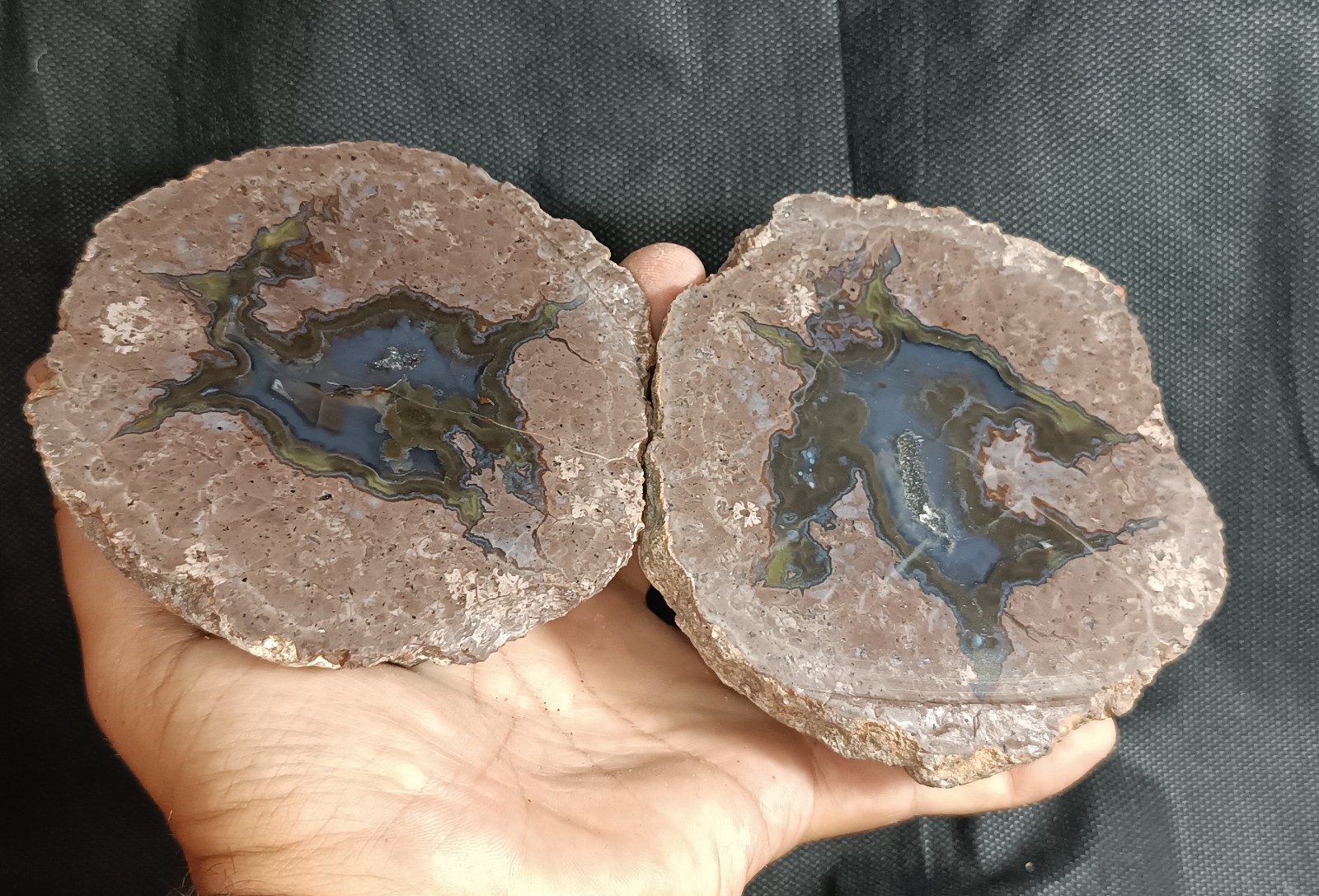 1290g/2.84 lb turkish thunderegg agate stone rough, customs duty included