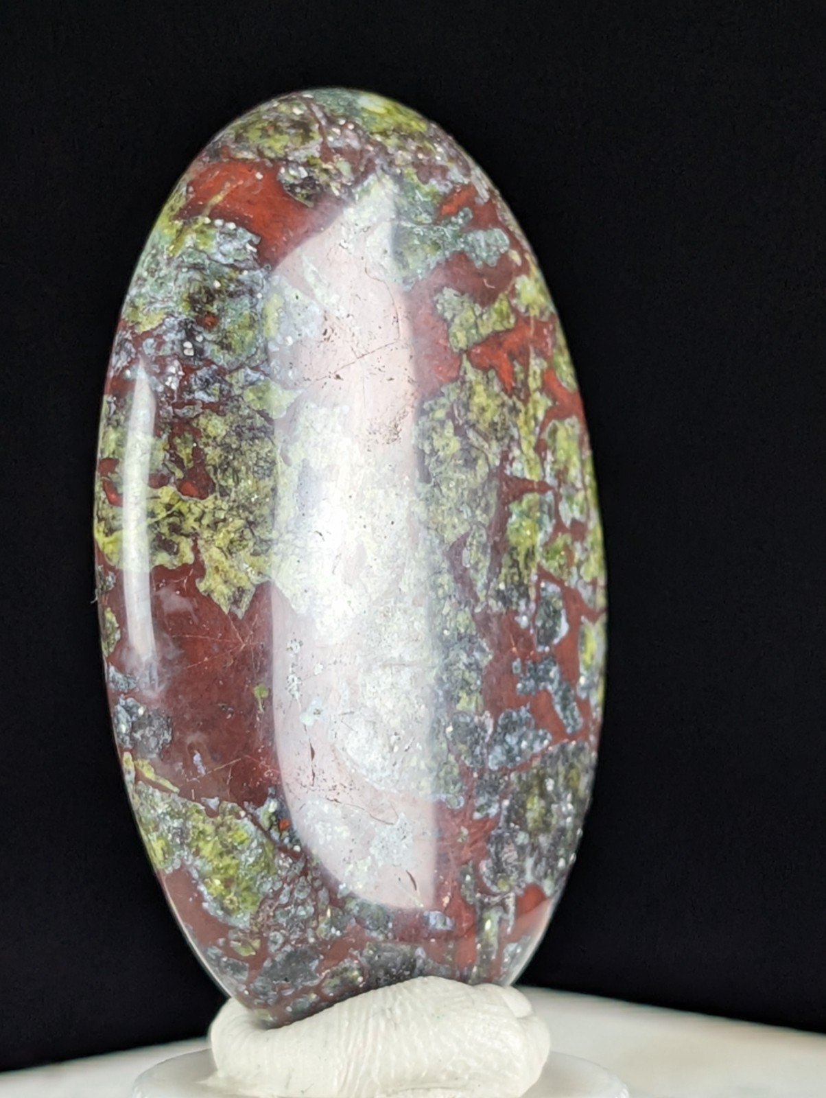 Dragon Blood Palmstone Crystal Gemstone Fidget Worry Stone Chakra Reiki
