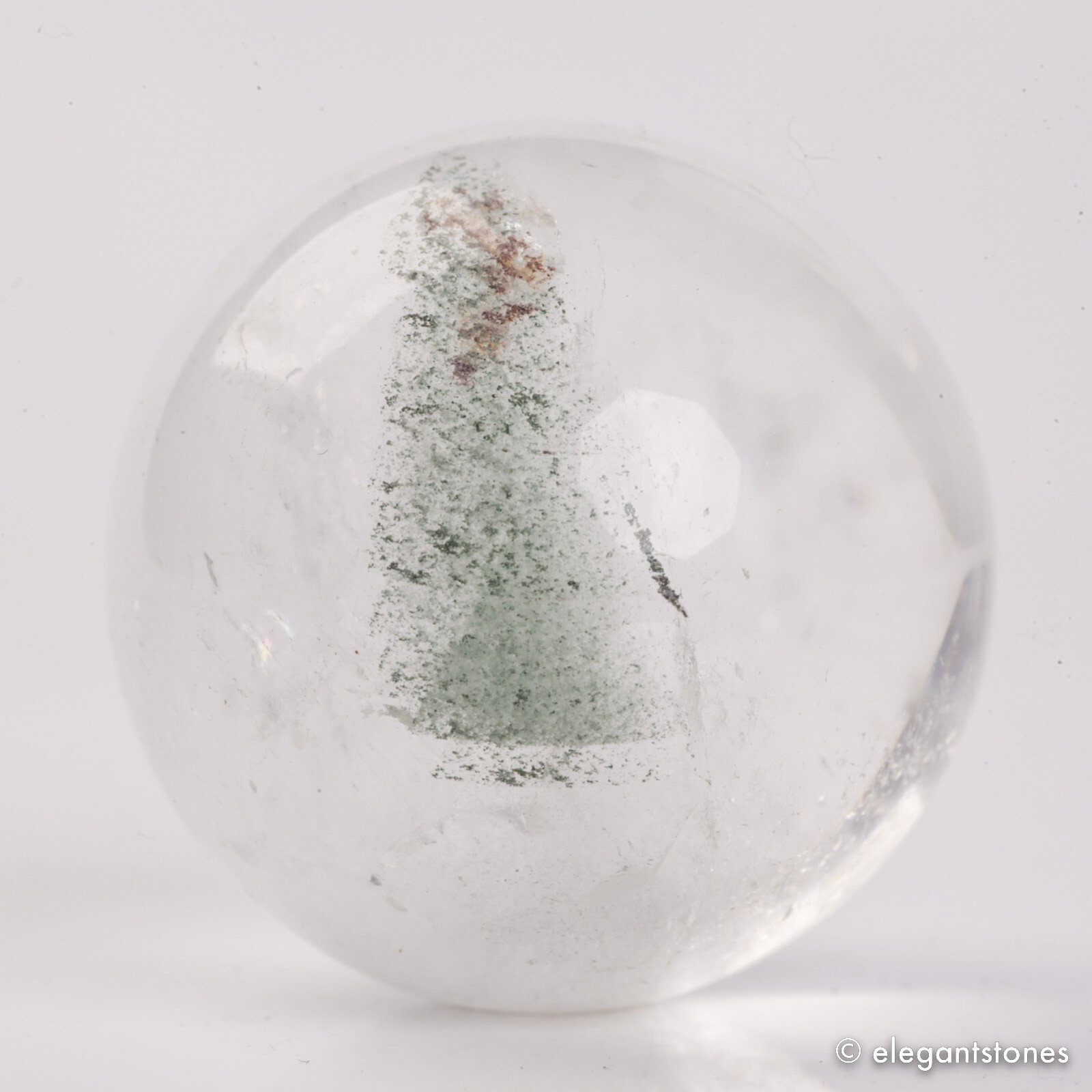 49g33mm Natural Garden/Phantom/Ghost/Lodolite Quartz Crystal Sphere Healing Ball