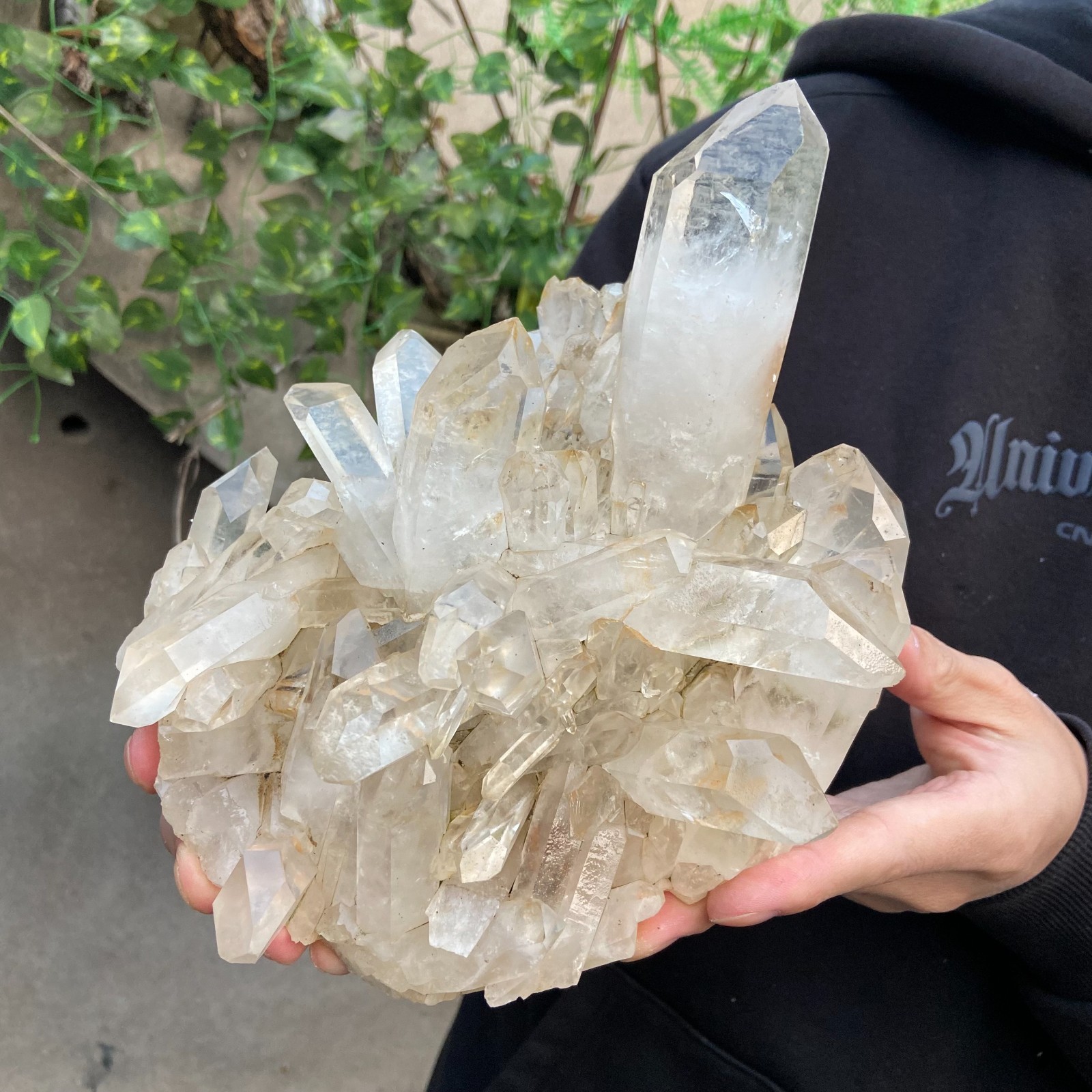 5.2LB Natural Clear White Crystal Quartz Cluster Rough Healing Specimen