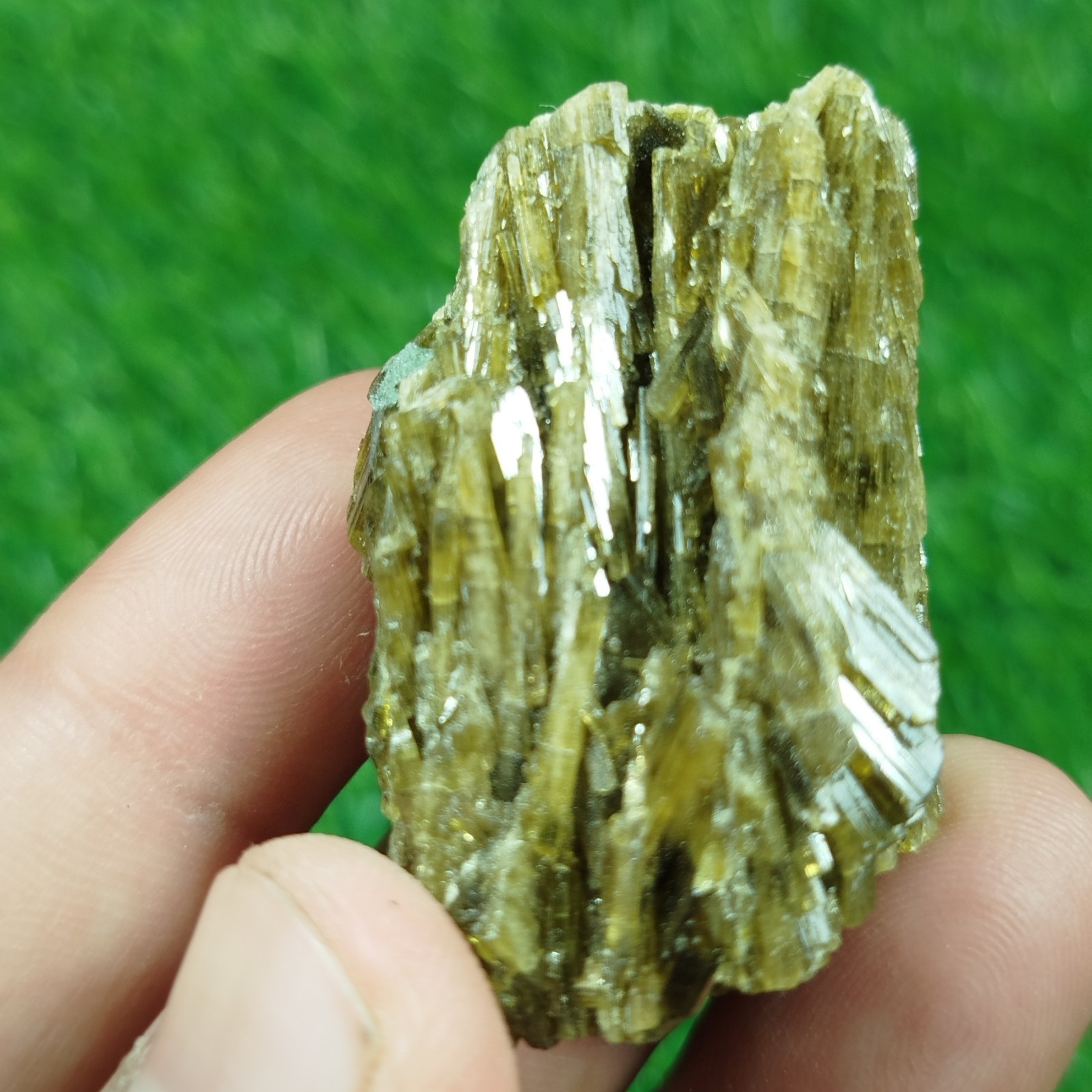 Epidote Crystal With Nice Luster From Skardu Pakistan 41 Grams