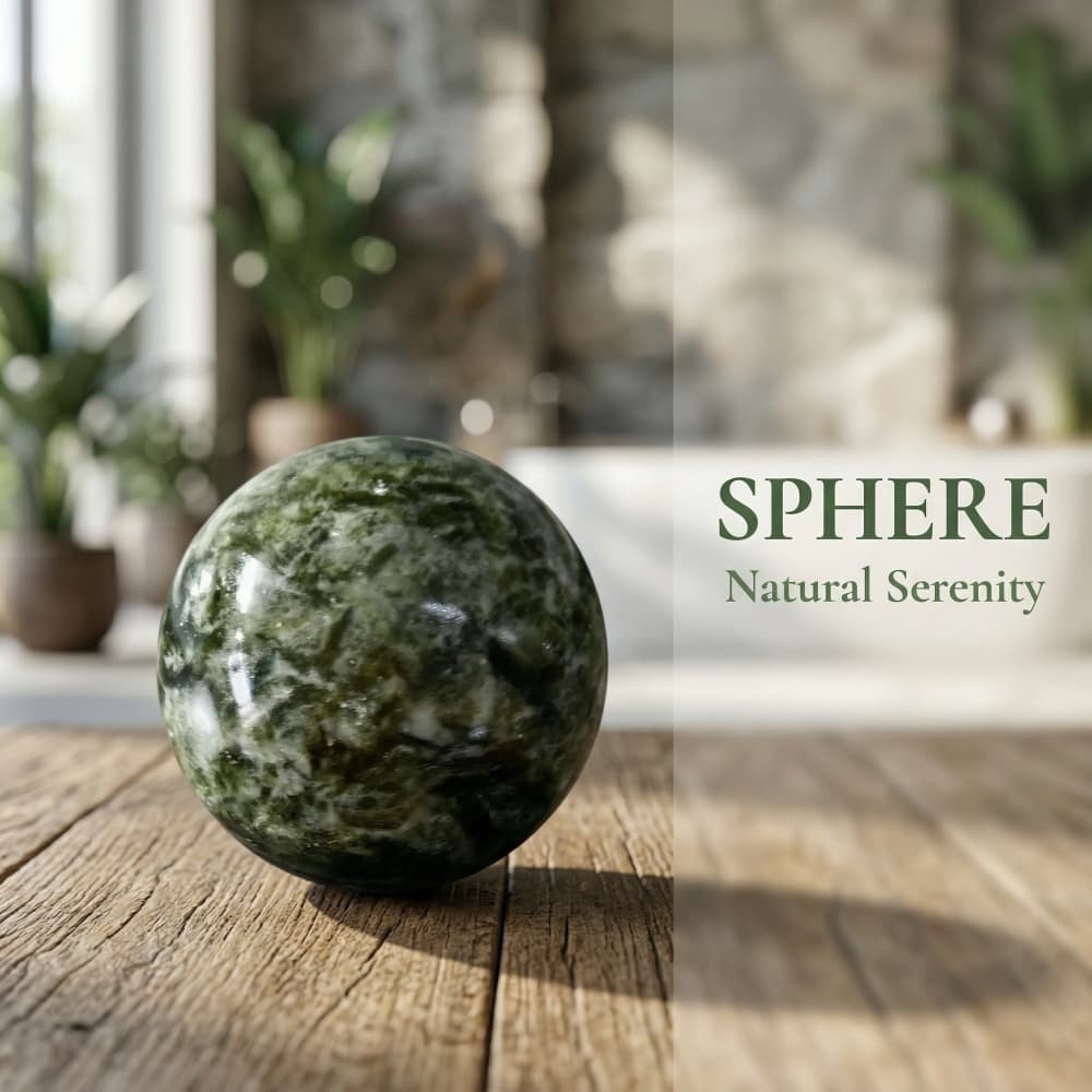 Rare Random Green Mica Crystal Sphere Quartz Ball Healing Mineral Decor Gift