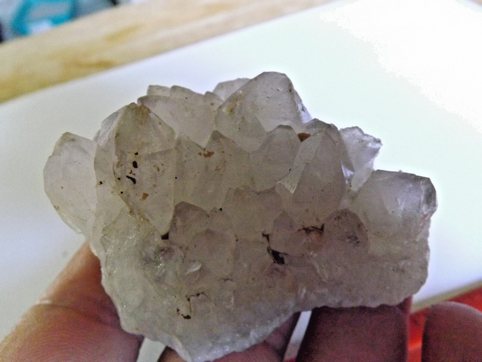 Purple Diamond hill Quartz crystals cluster 103 grams 1-3/4″ x 2-1/4″ X 1-1/4″
