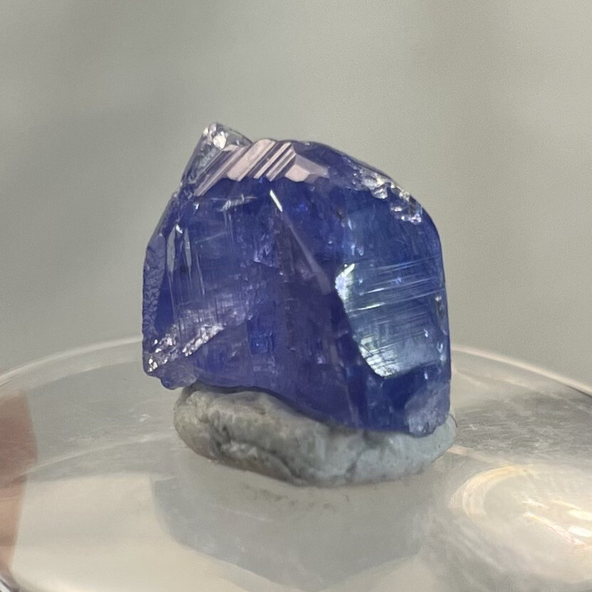 Natural Tanzanite Crystal Heated Blue Purple Rough 1.35g – 9.5mm Tall