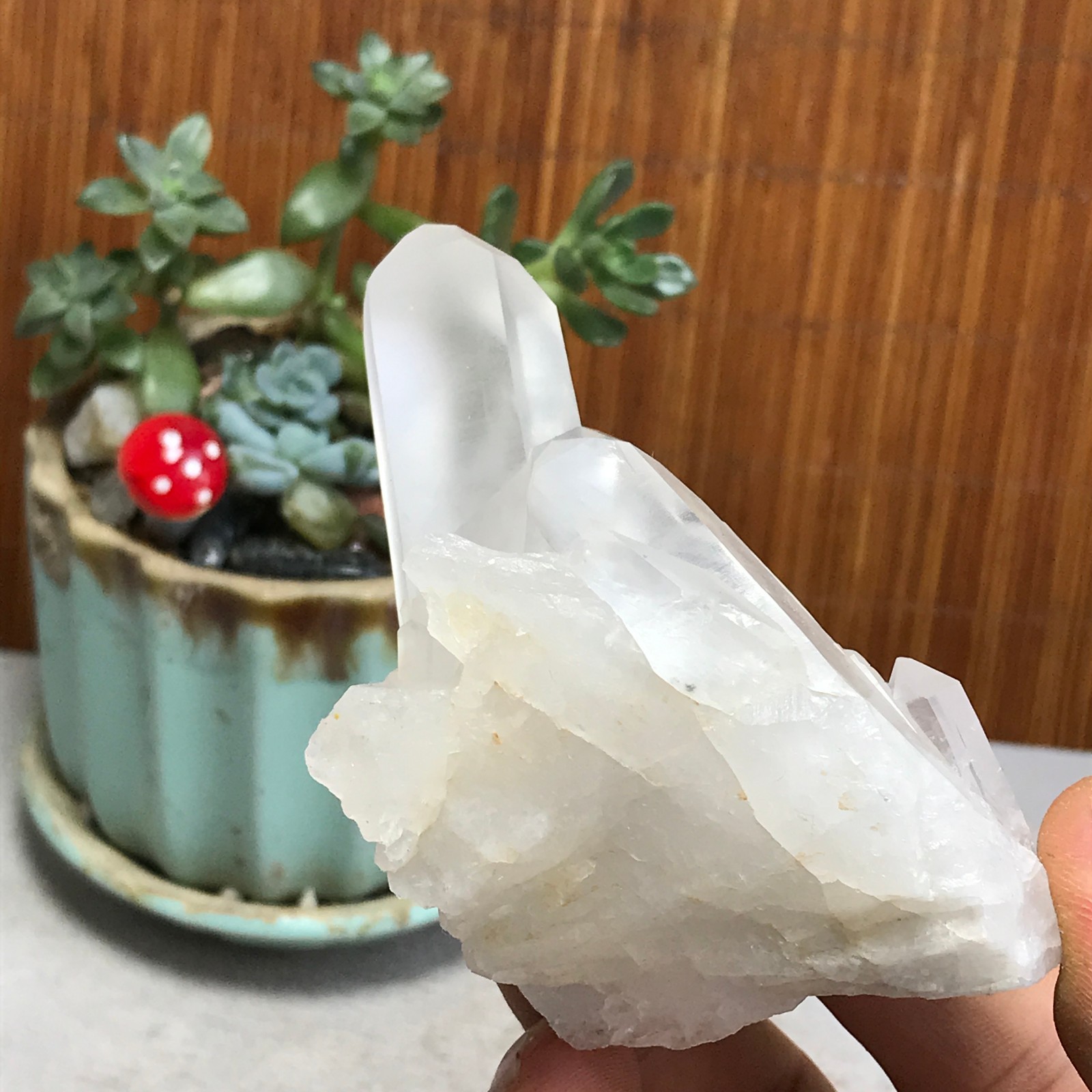 94-48-40mm Natural crystal clusters pretty Quartz Mineral Specimen 124g A6984