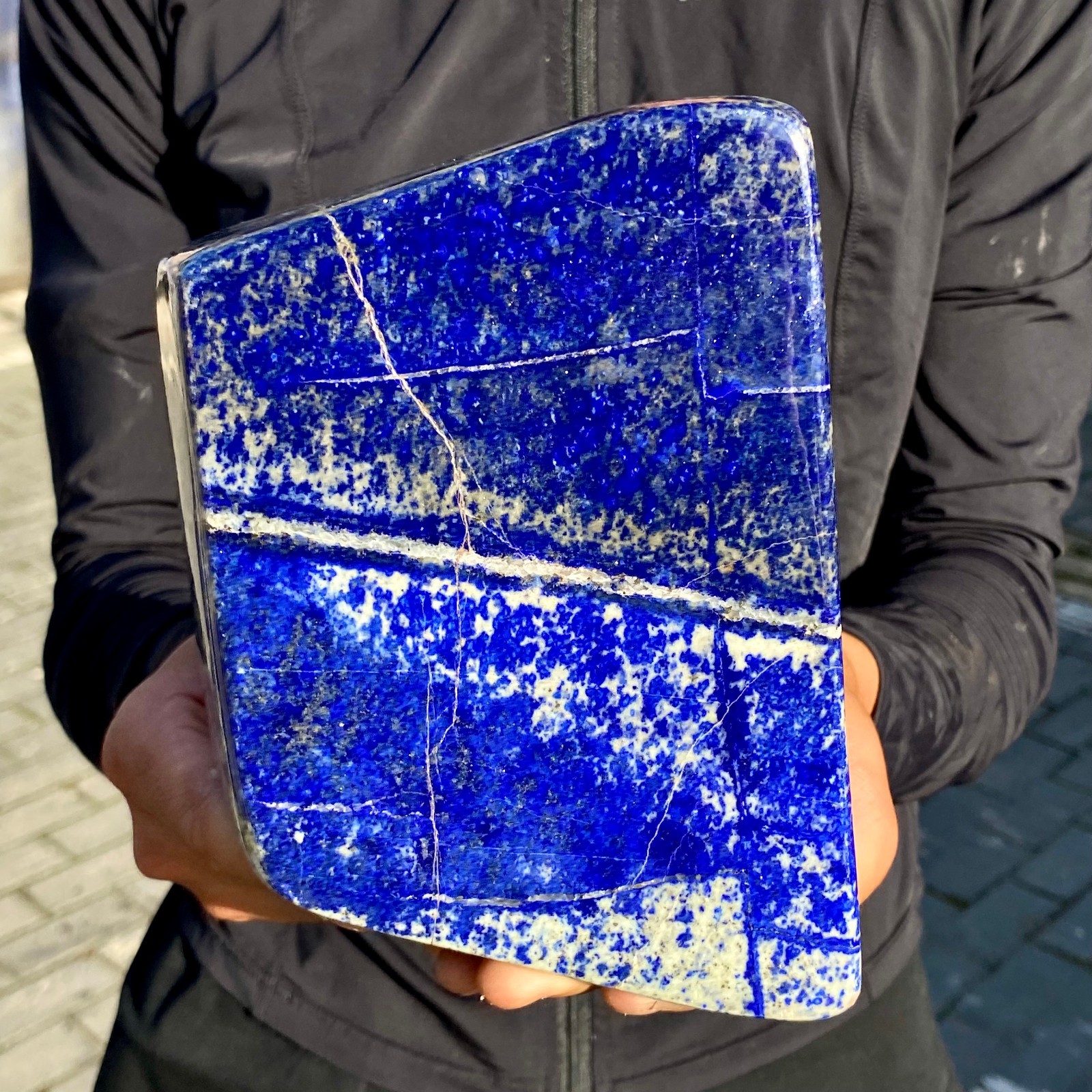 5.7LB TOP Natural Lapis Lazuli jasper quartz crystal Furnishing articles
