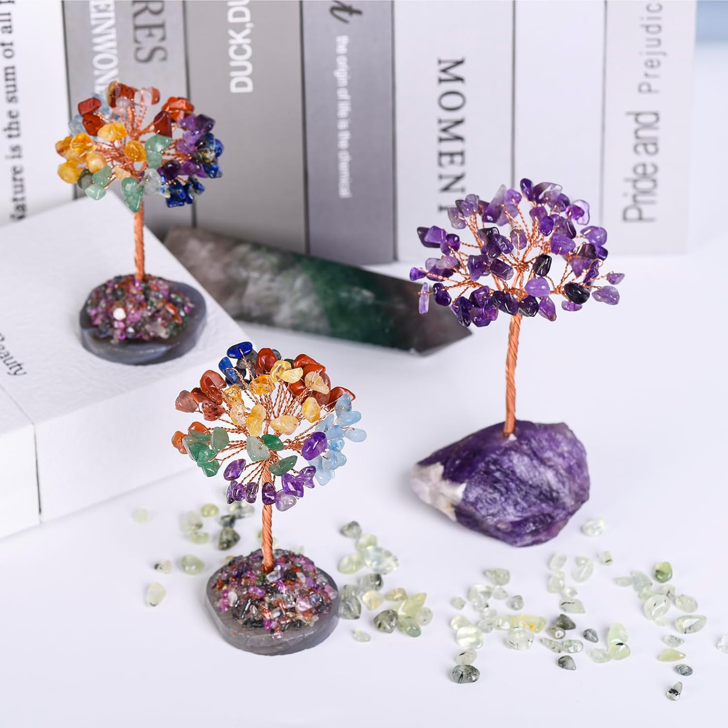Amethyst Crystal Tree of Life,Money Tree Decorations,Crystals and Healing Stones