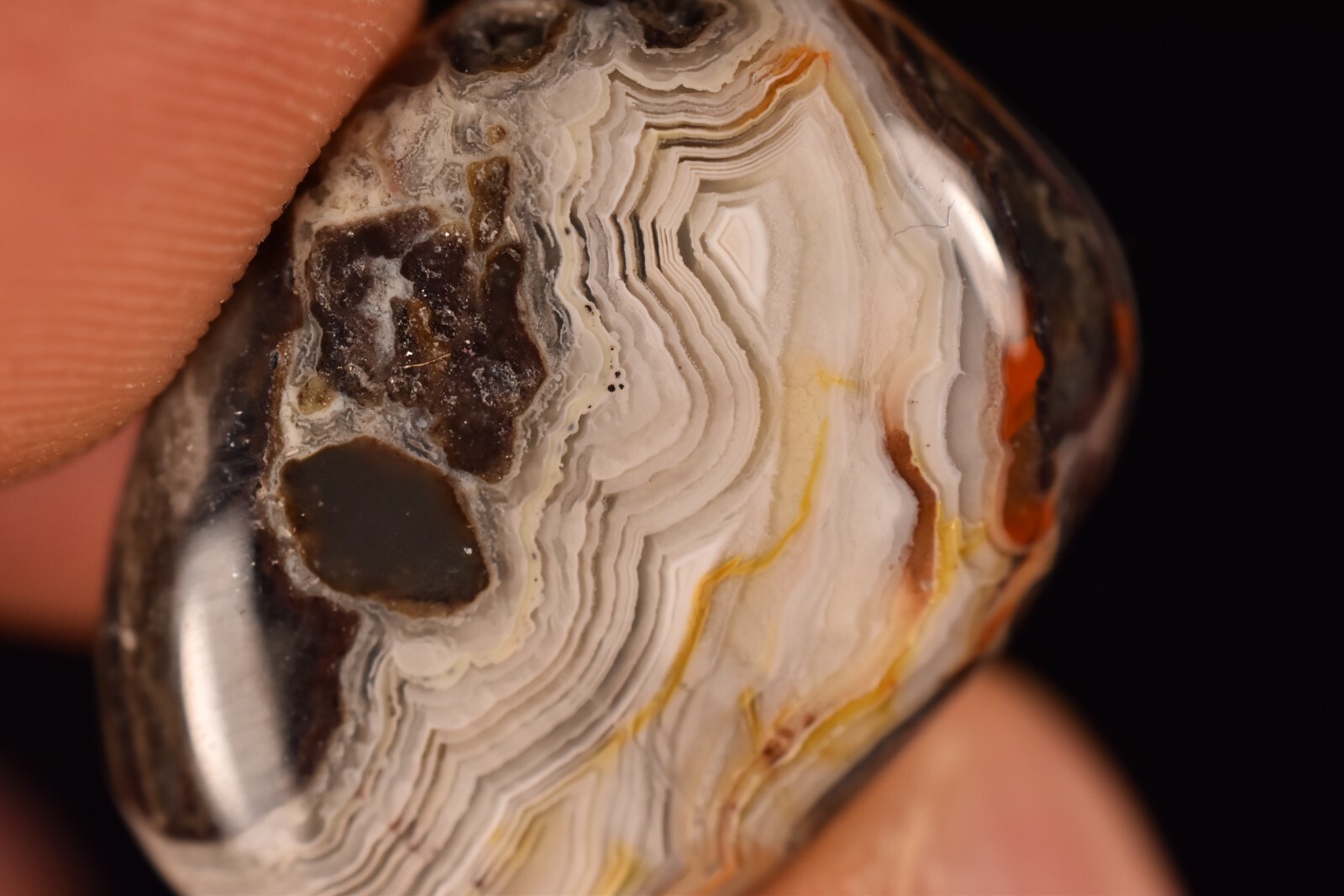 *CRAZY LACE AGATE* Tumbled Stone 2.8cm 15.7g Healing Crystal, Acceptance