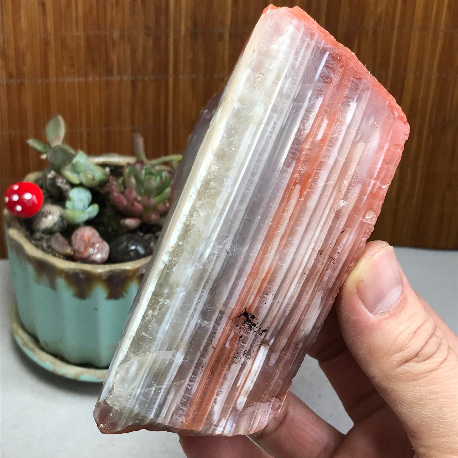 117-85-46mm Top Natural Red Agate quartz crystal Chunk Specimen rough 731g A4596