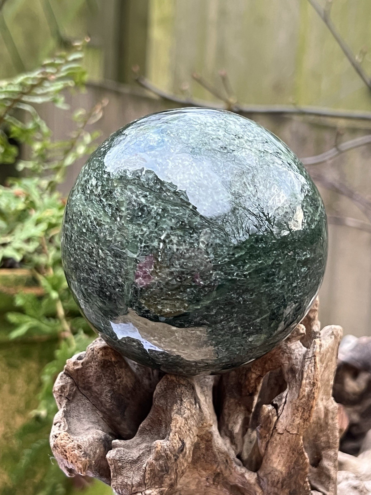 Jade Nephrite Himalayan Large Ball 1054g 87mm 11