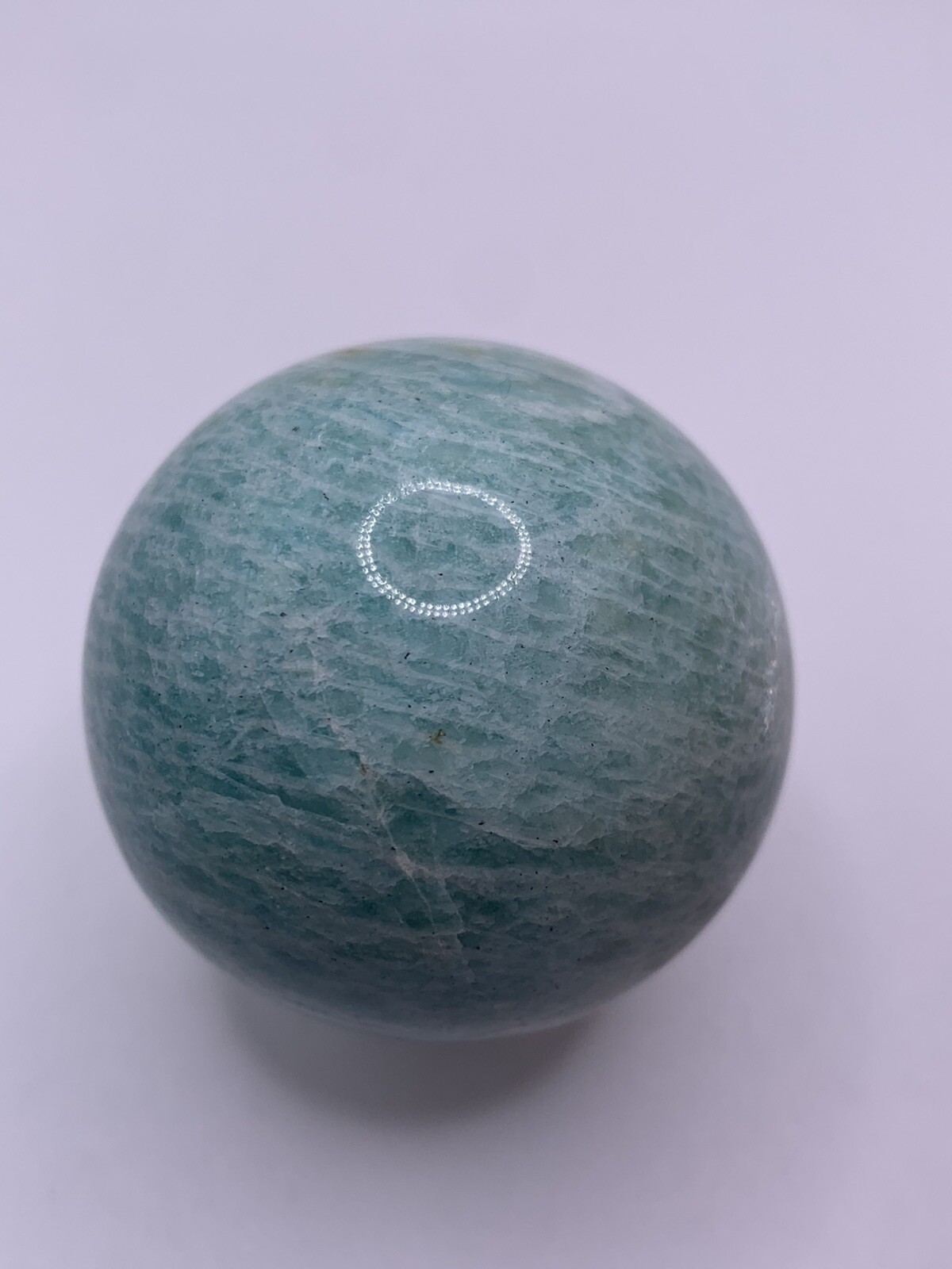 Amazonite Blue Crystal Sphere Ball Natural 4.8cm 153g – Hope Stone Gemstone AS2