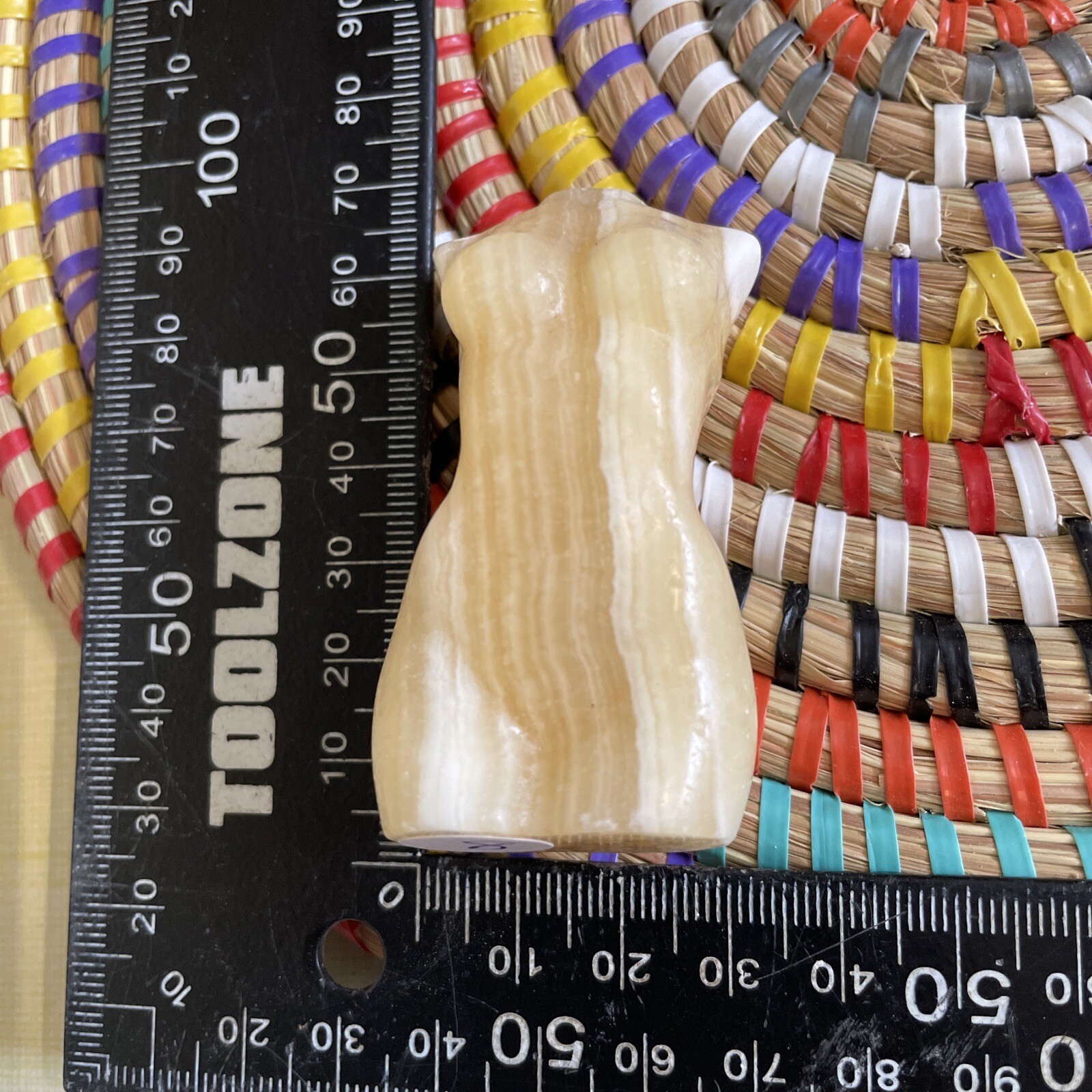 Yellow Honey Calcite Goddess Body Hand Carved UK Sellers Approx 6.5 Cm #8