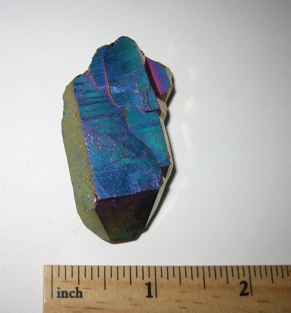 1.9″ BEAUTIFUL TITANIUM QUARTZ (TREATED IN THE USA) CRYSTAL POINT 27.3grams *A1