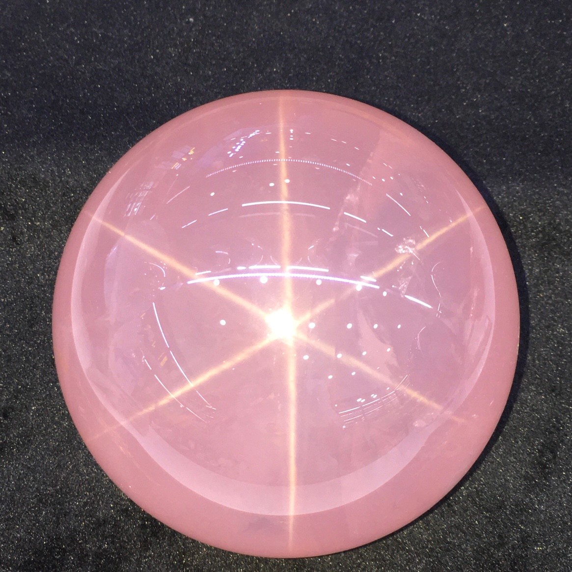 4.7LBNatural Starlight Rose Sphere Polished Healing Gem Ball HeartChakraLove Cry