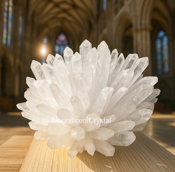 2lb+ Natural Clear Quartz Crystal Geode Cluster Decor Art Manifestation Displays