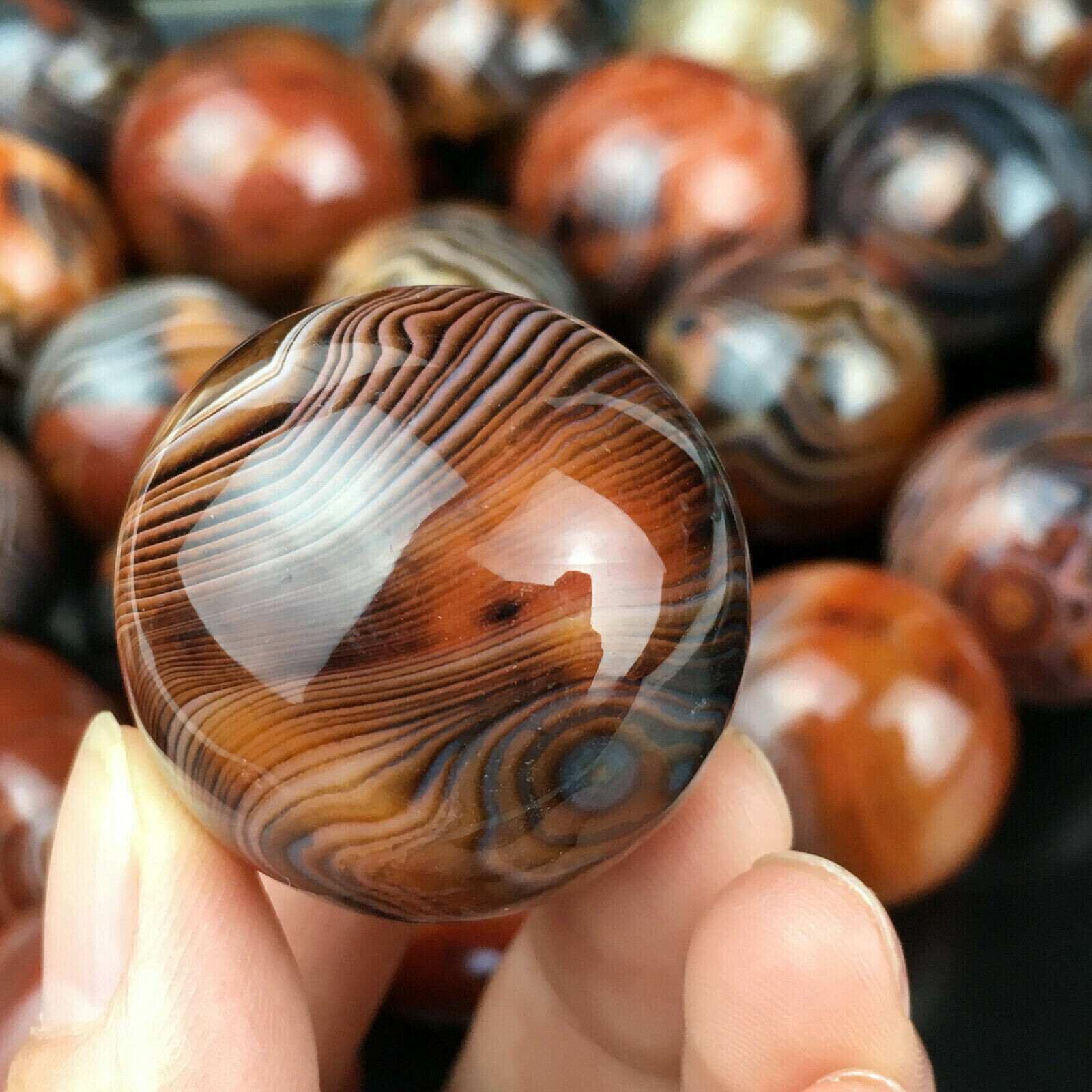TOP 25-30mm Natural sardonyx Sphere crystal Gemstone quartz ball Healing 1PC
