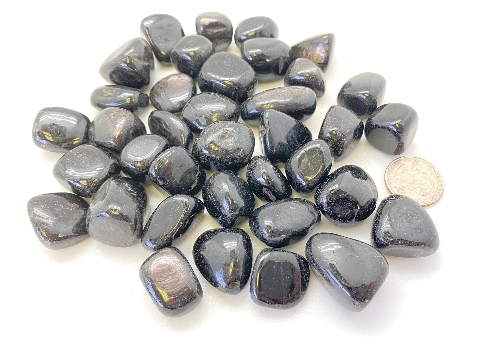 Hypersthene Tumbled Stone – Polished Natural Hypersthene Crystal from Australia