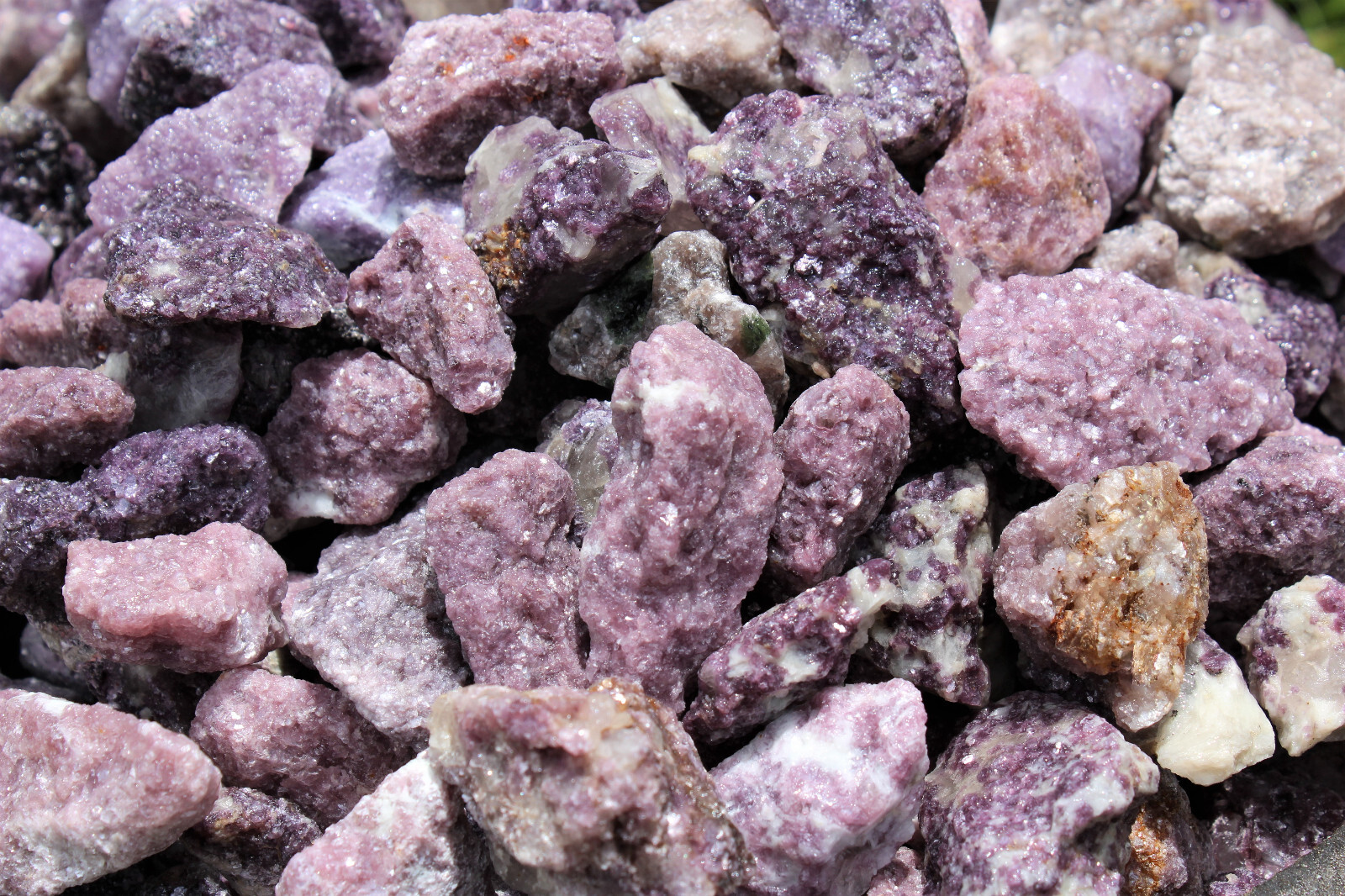Lepidolite Rough Natural Stones: Choose How Many (Raw Crystals, Raw Lepidolite)