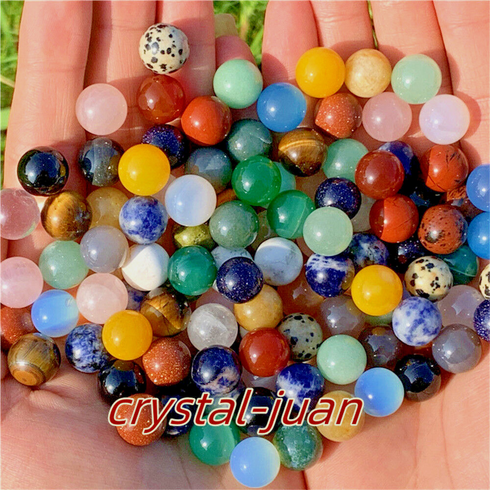 100pcs Natural mix quartz crystal mini Ball Quartz Crystal Sphere Reiki heal