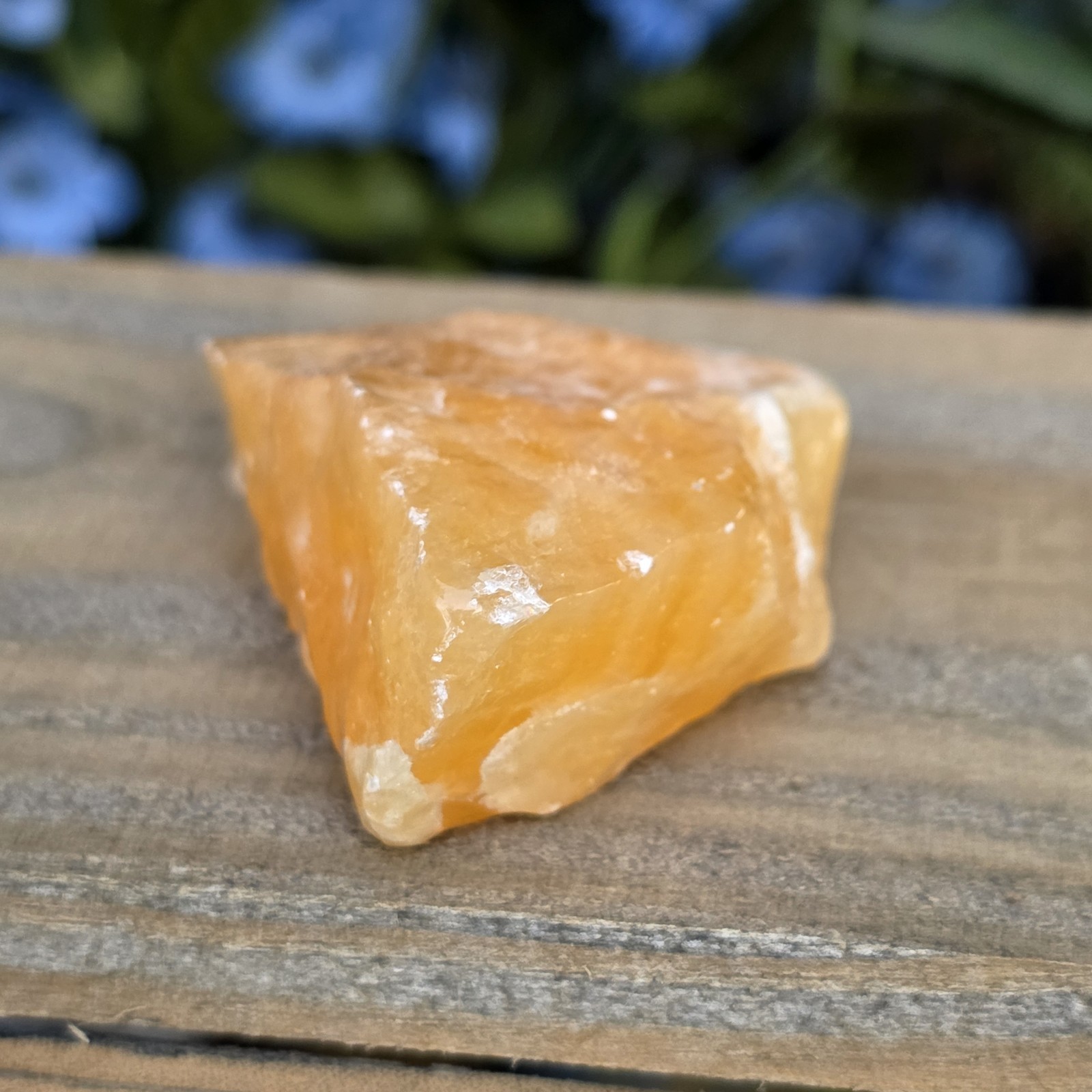 Orange Calcite Rock Specimen | Natural Crystal Mineral | 64.66 g