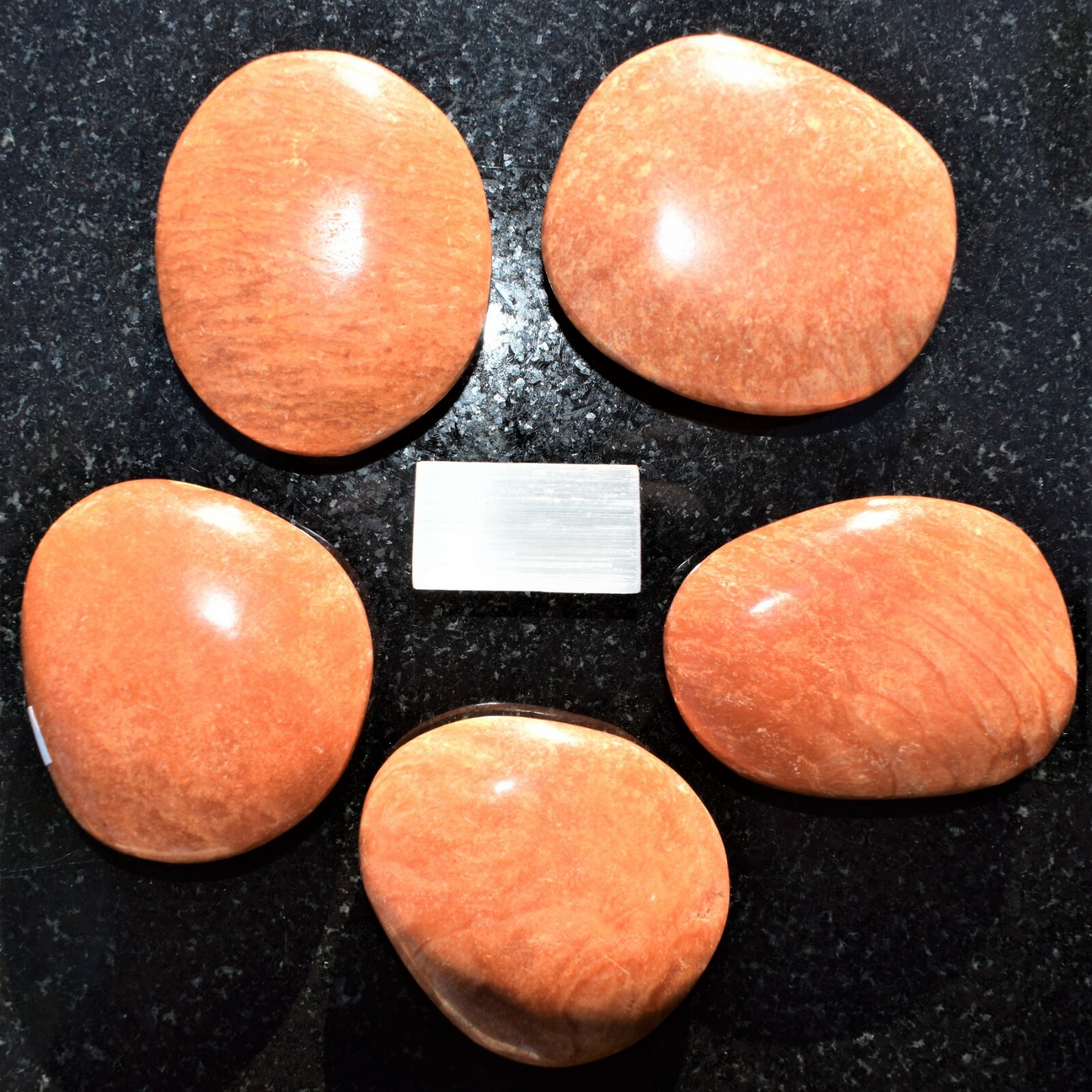 [1] LG Sedona Jasper Crystal Palm Stone Reiki ZENERGY GEMS™