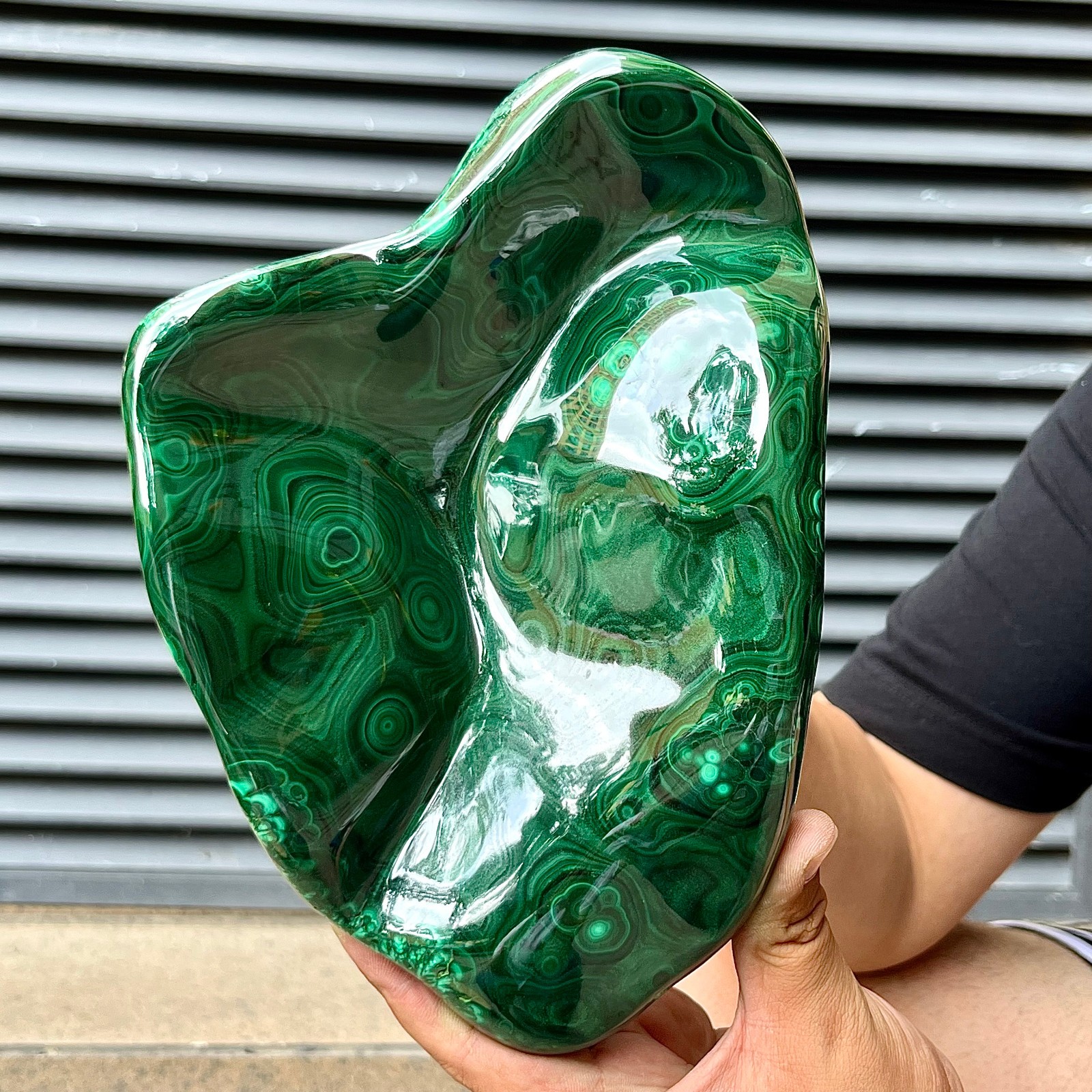 6.4 lb Natural Malachite Stone Polished Gift Display Decor Stone Art