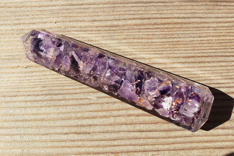 ORGONE AMETHYST OBELISK ORGONITE (ONE)