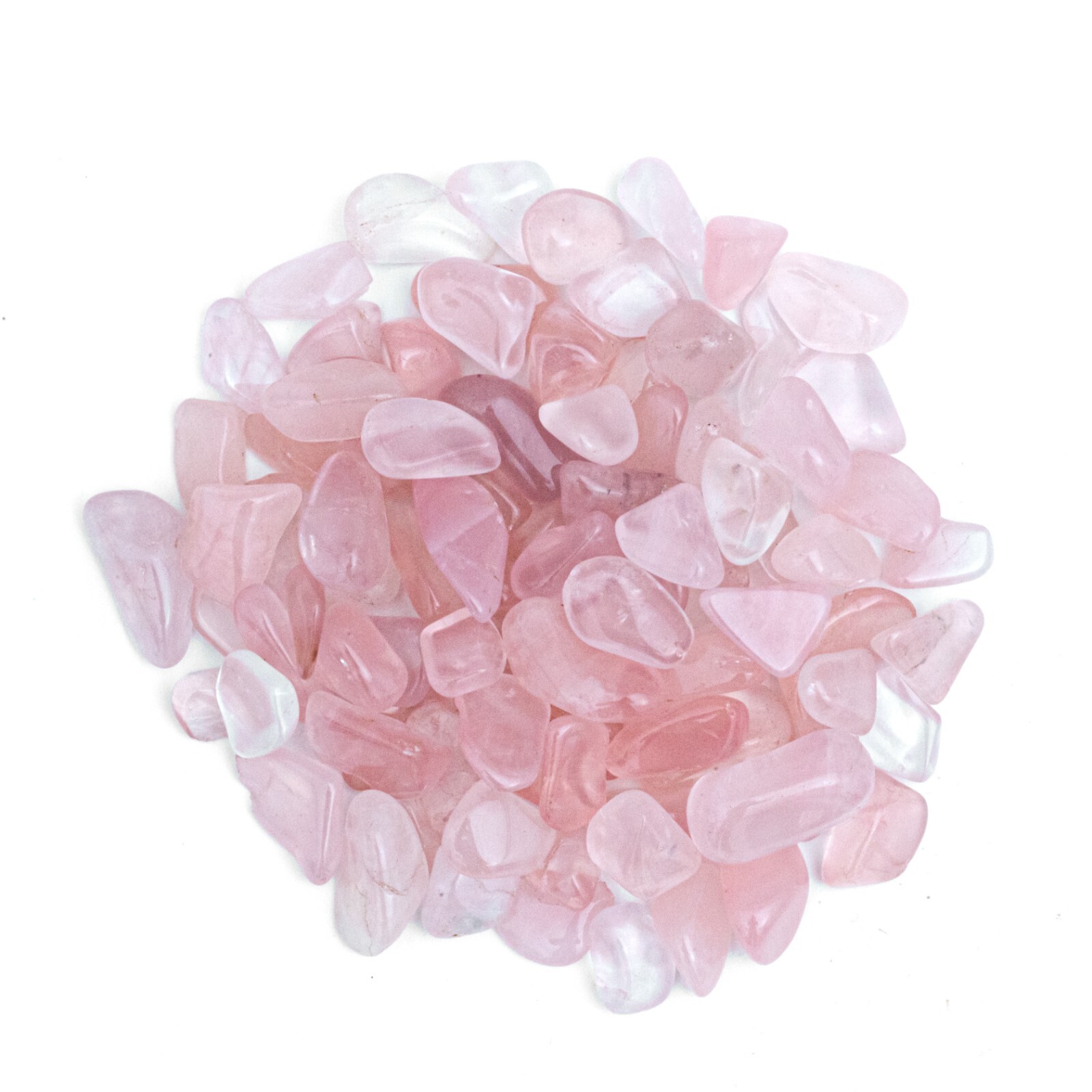1/2 lb Tumbled Clear Girasol Quartz Gemstone Crystals Bulk Gems Wholesale Rocks