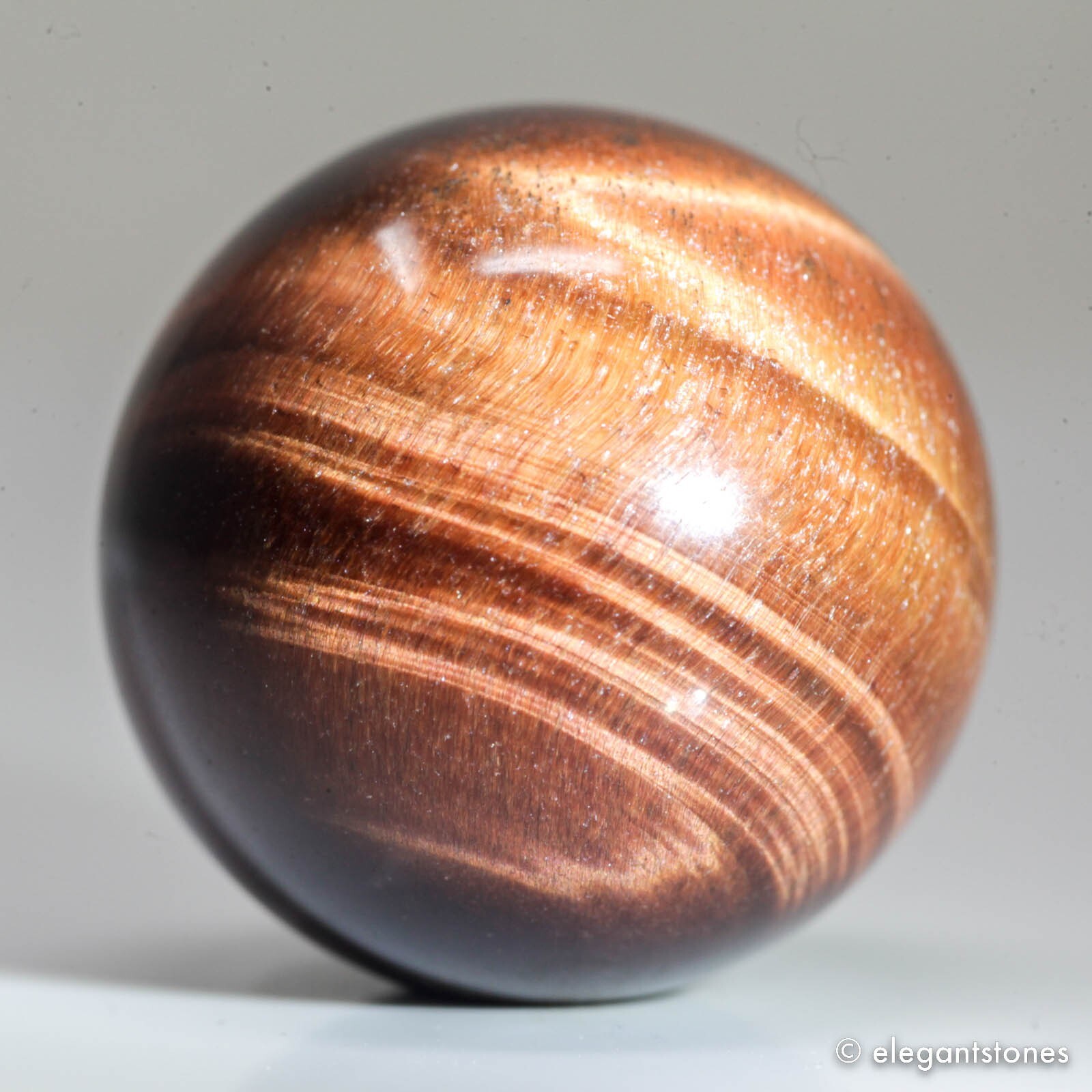 25g26mm Red Tiger Eye Sphere Crystal Ball Natural Quartz Healing Gemstone Chakra